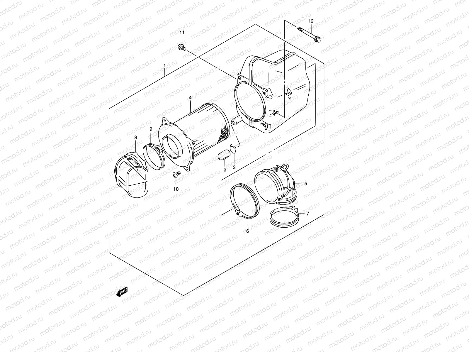 13 - FRONT AIR CLEANER