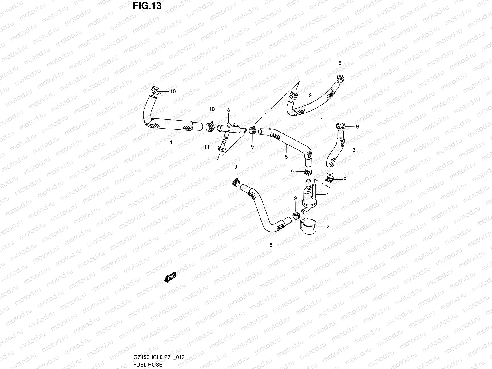13 - FUEL HOSE