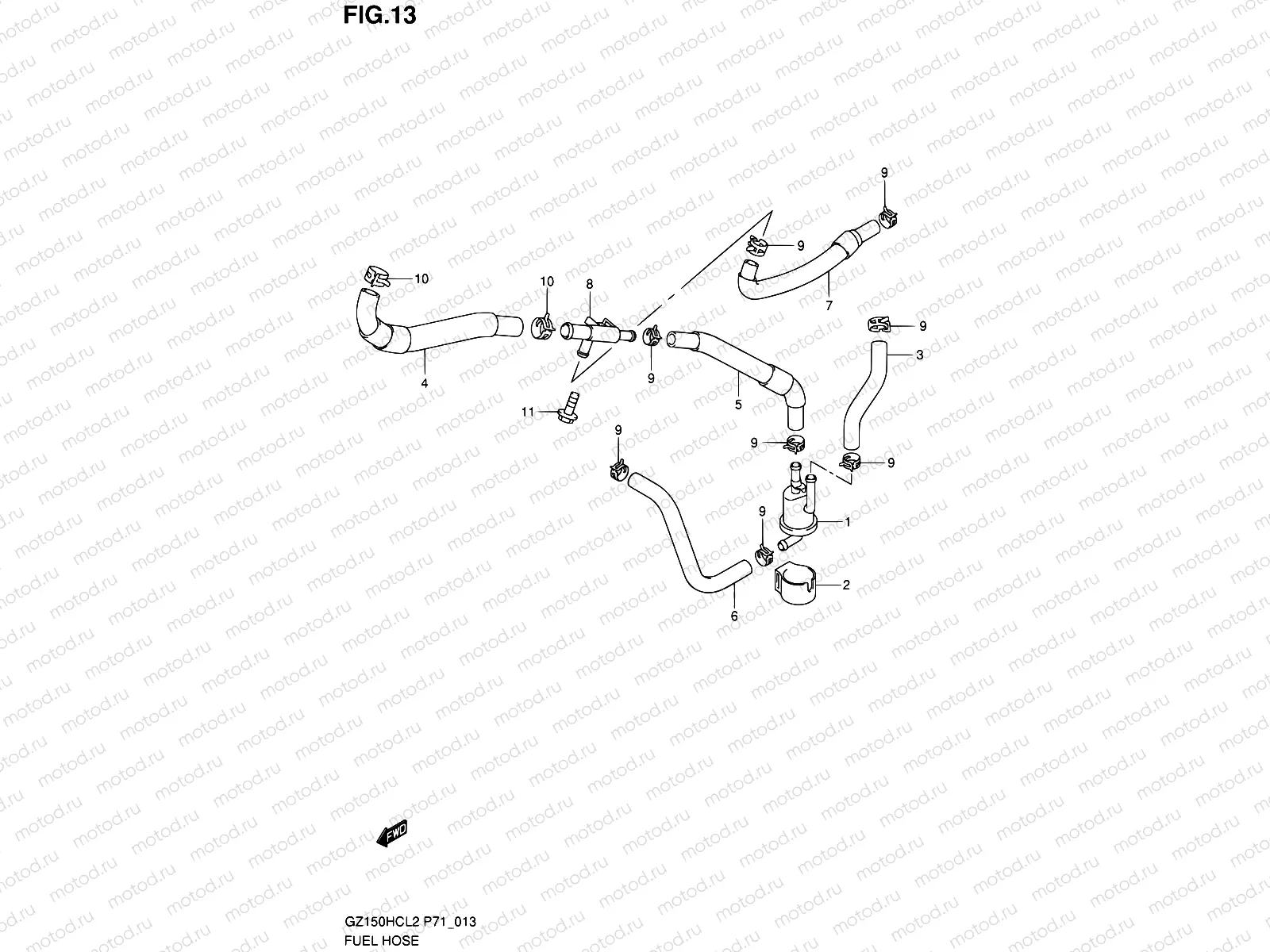 13 - FUEL HOSE