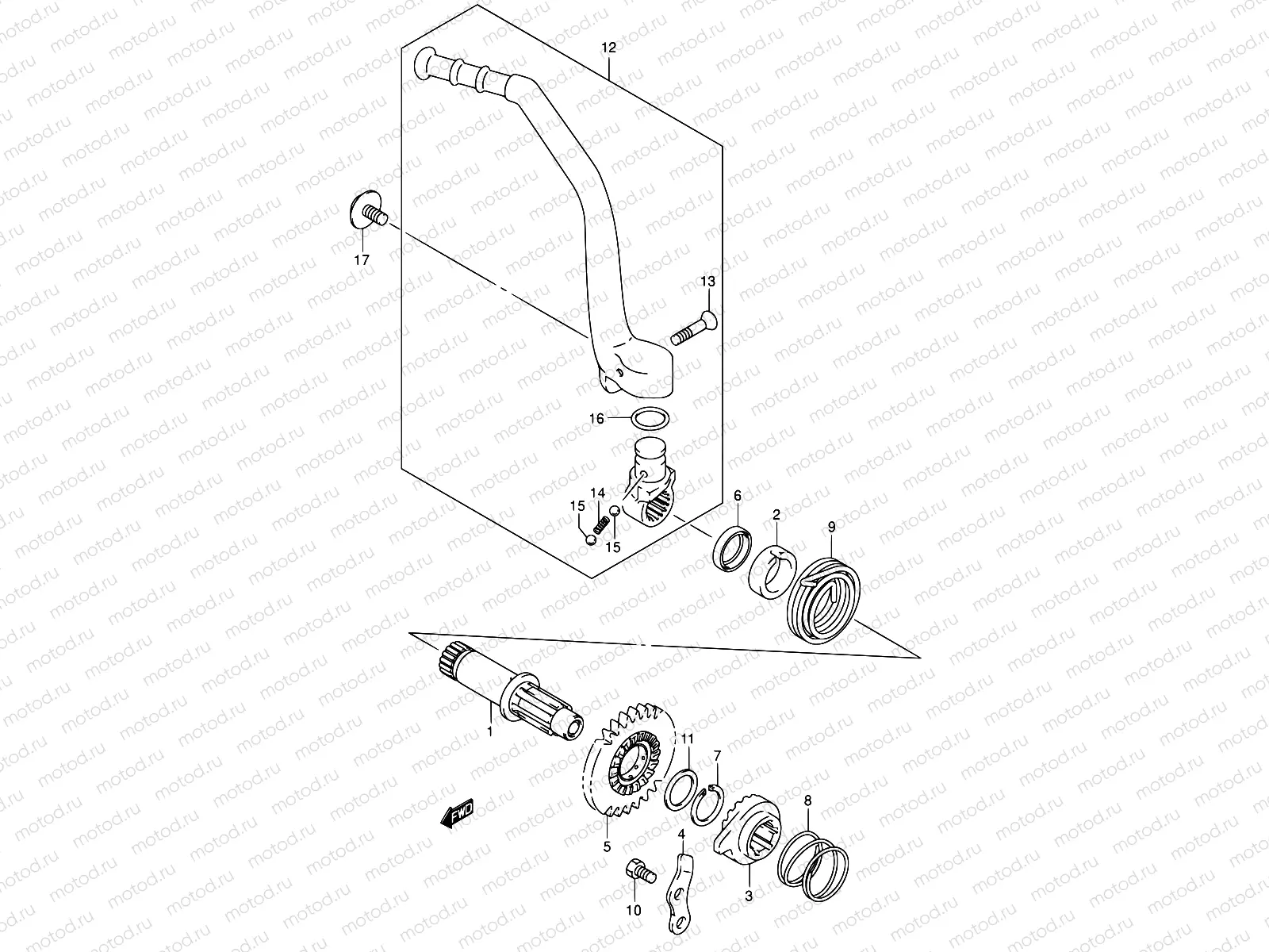 13 - KICK STARTER (MODEL K1/K2/K3/K4)