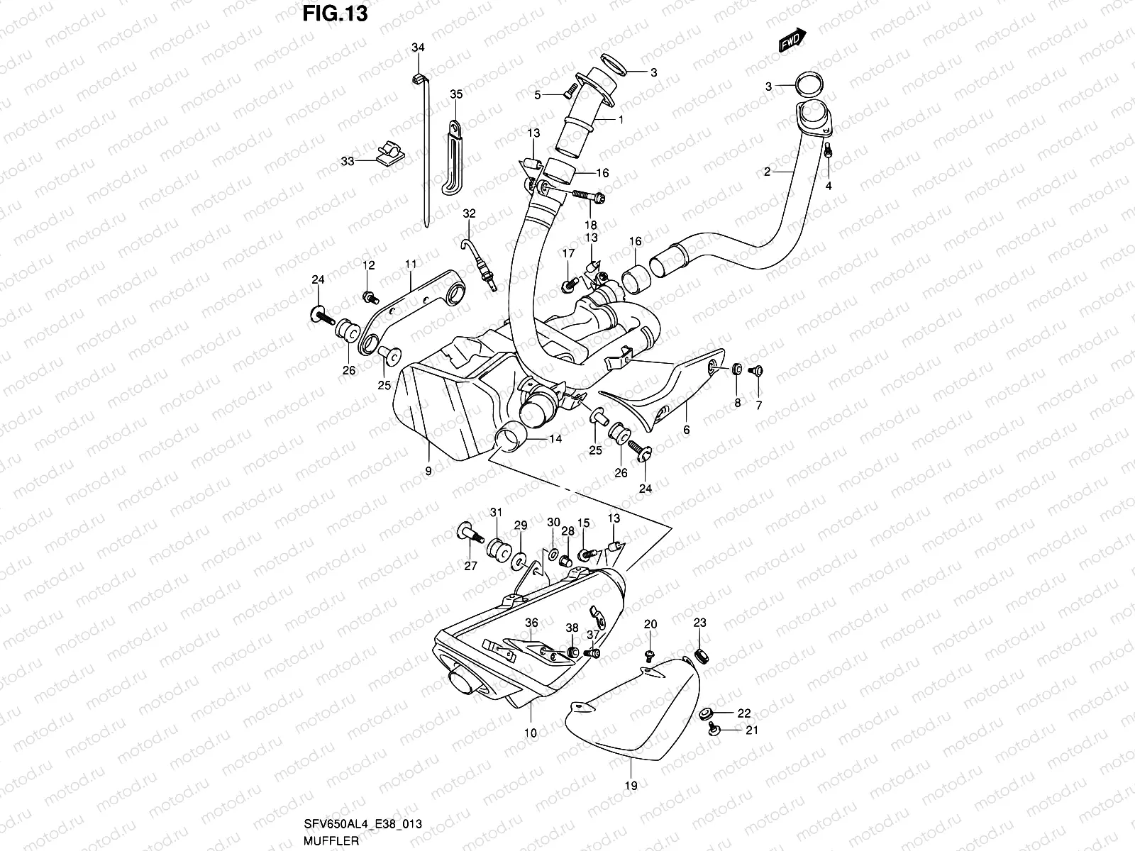 13 - MUFFLER