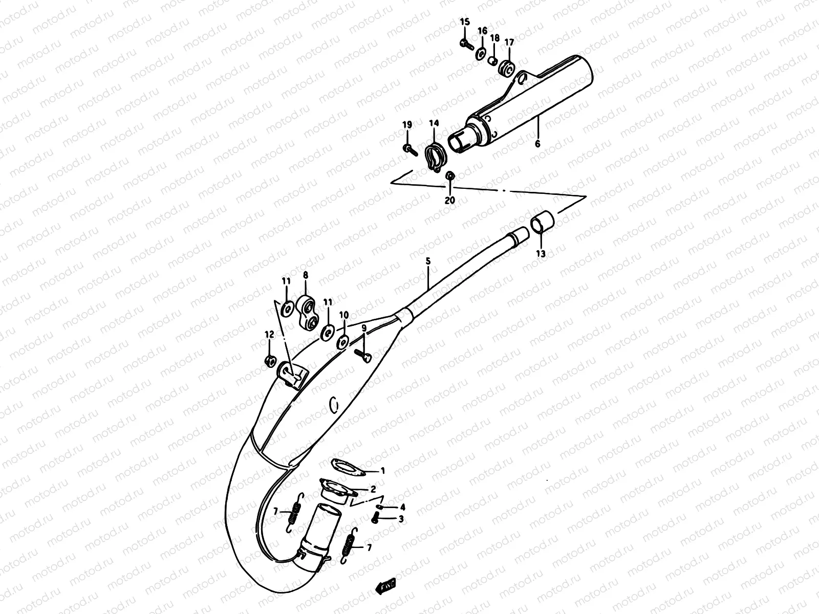 13 - MUFFLER (MODEL G)