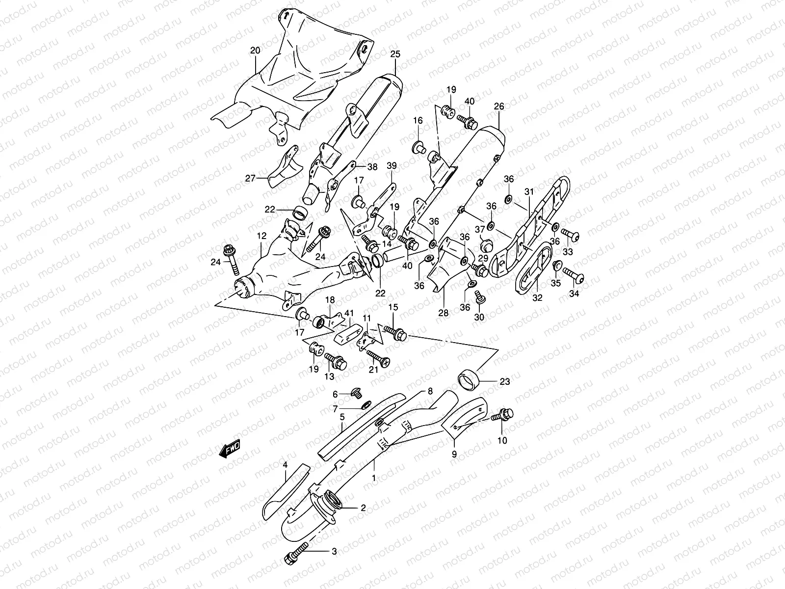 13 - MUFFLER (MODEL M)