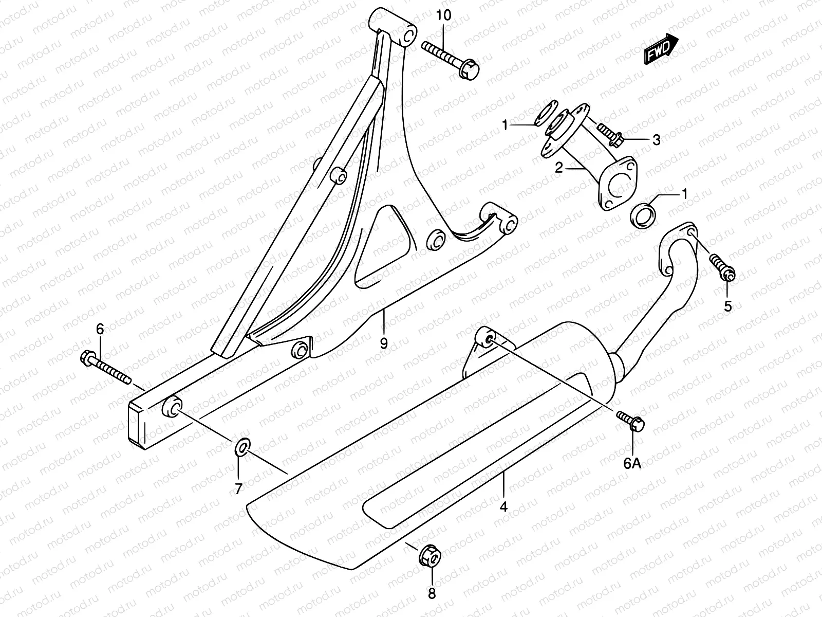 13 - MUFFLER (MODEL X/Y)