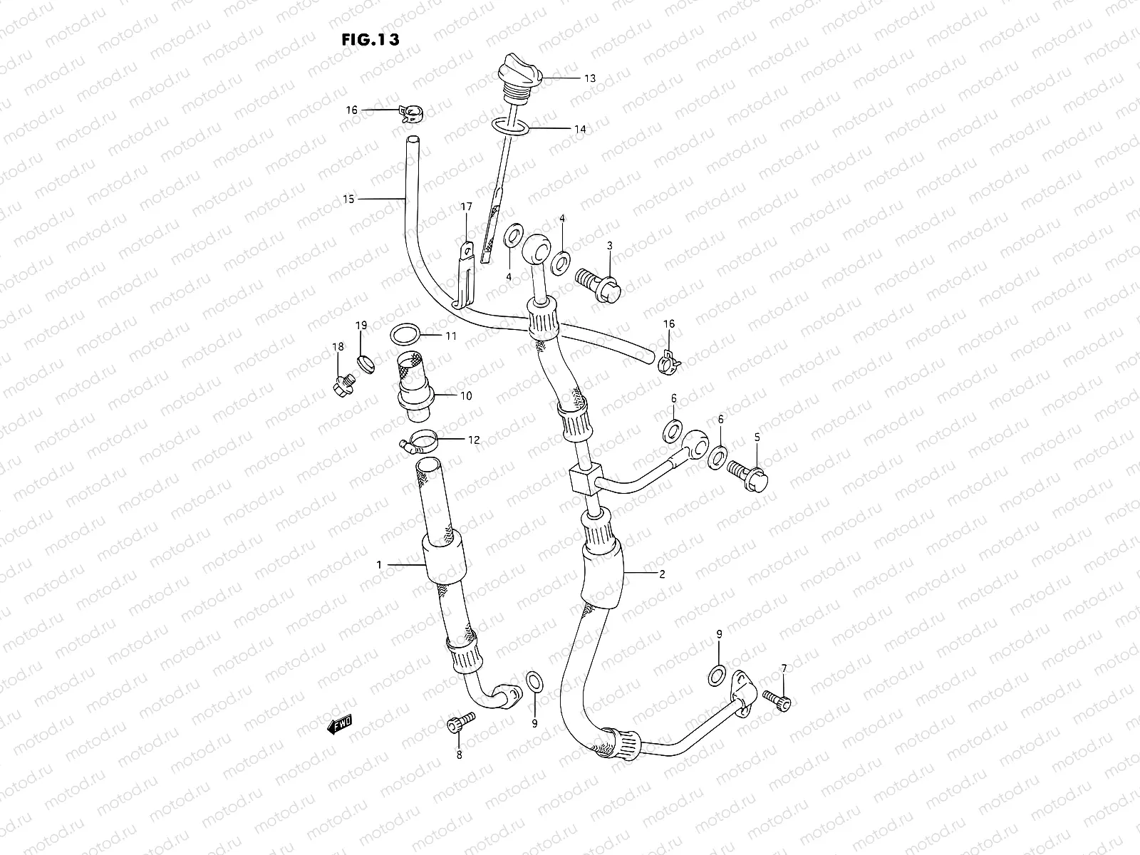 13 - OIL HOSE