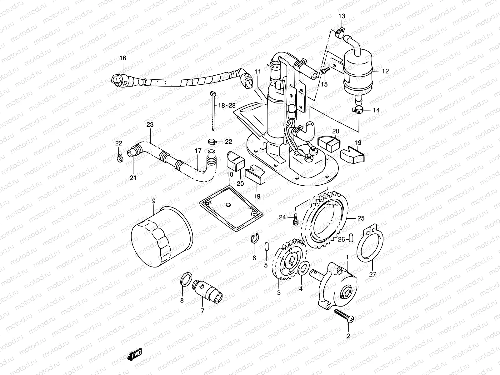 13 - OIL PUMP / FUEL PUMP