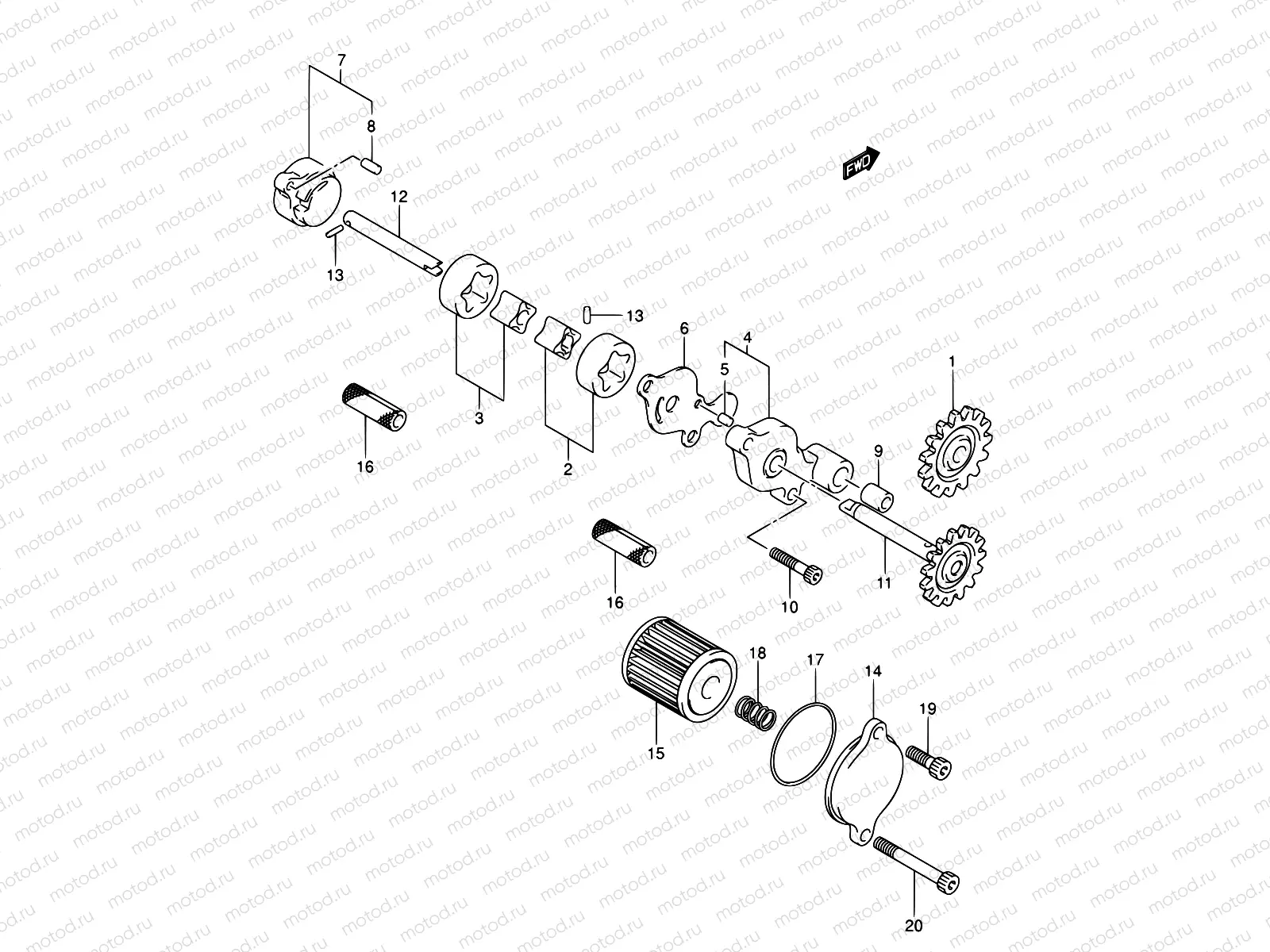 13 - OIL PUMP/OIL FILTER