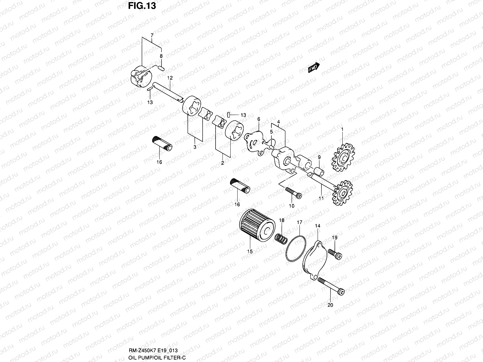 13 - OIL PUMP/OIL FILTER