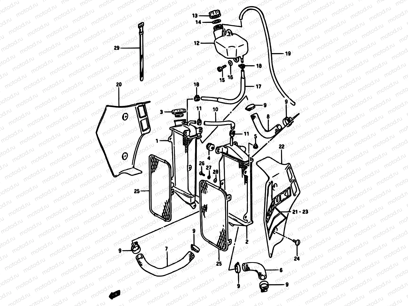 13 - RADIATOR (MODEL E)