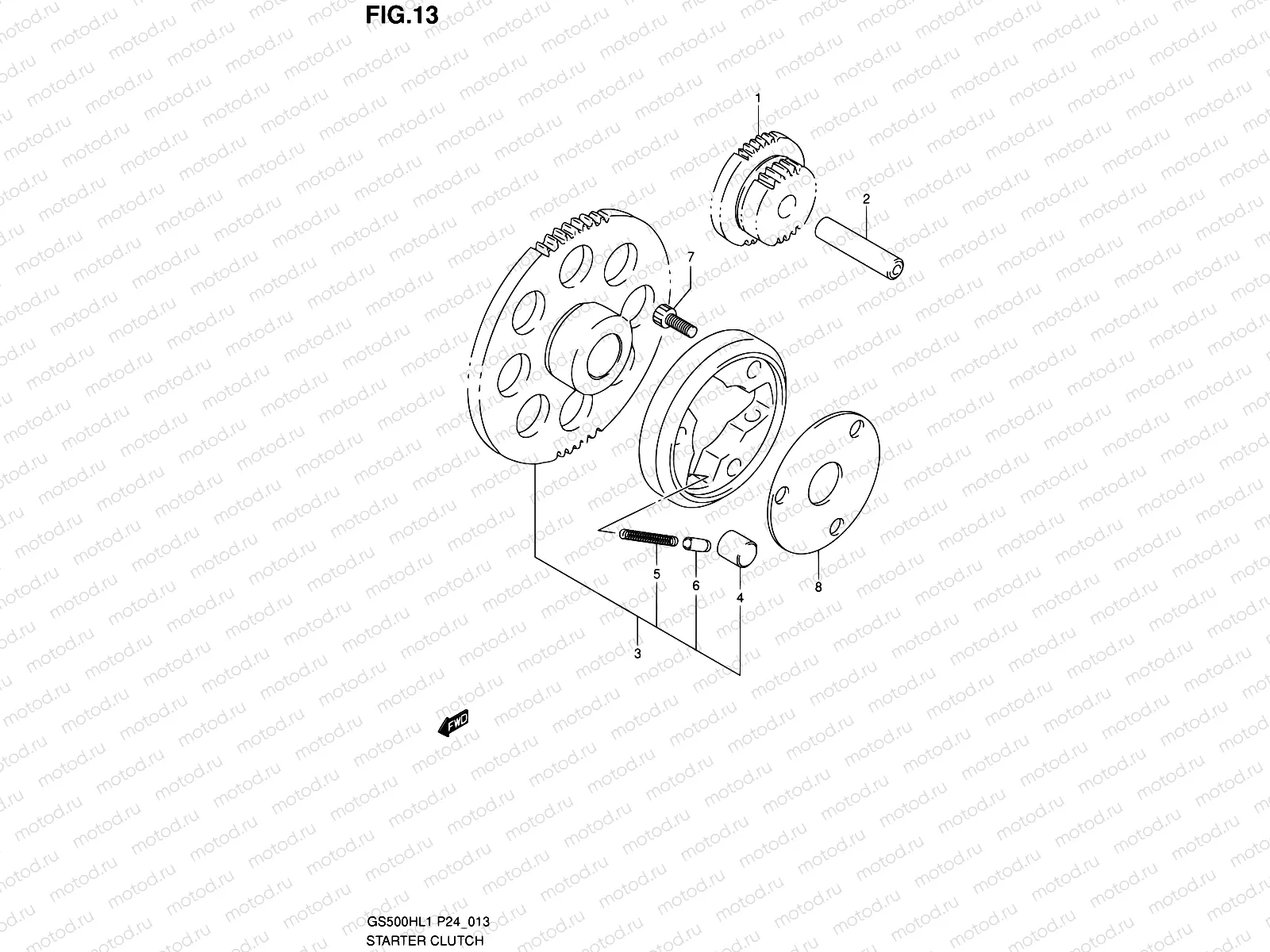 13 - STARTER CLUTCH