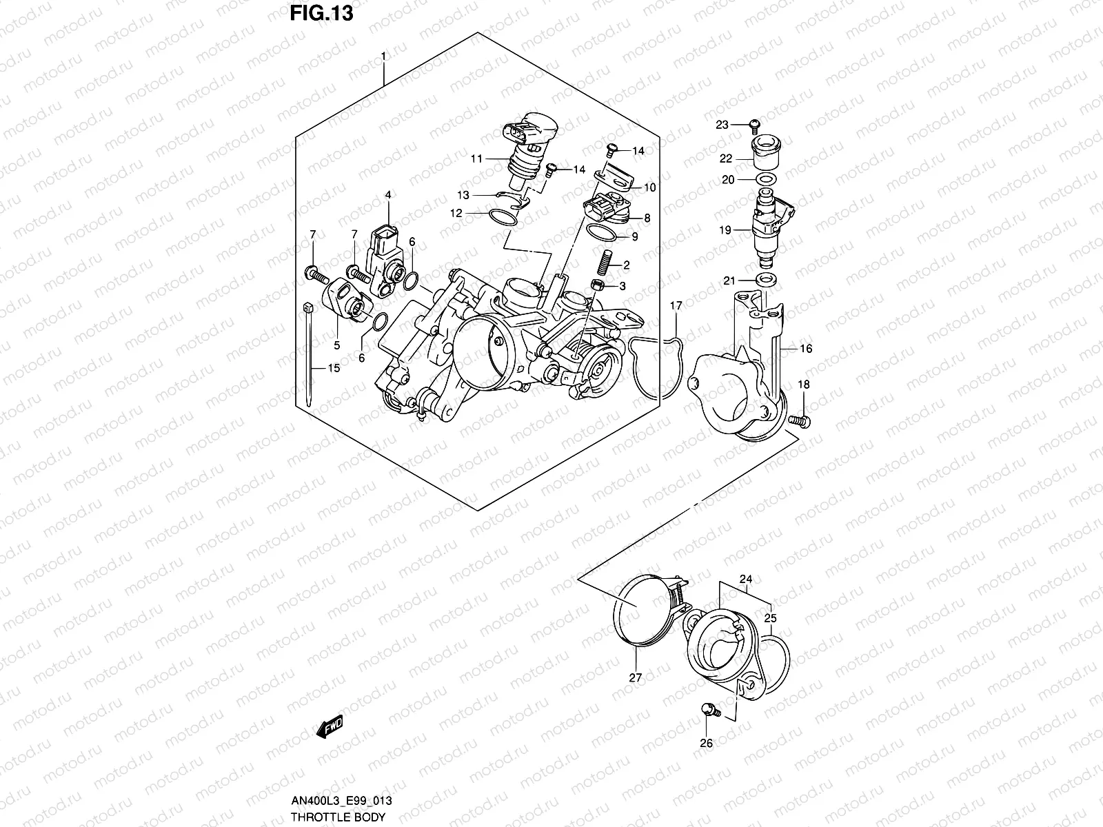 13 - THROTTLE BODY