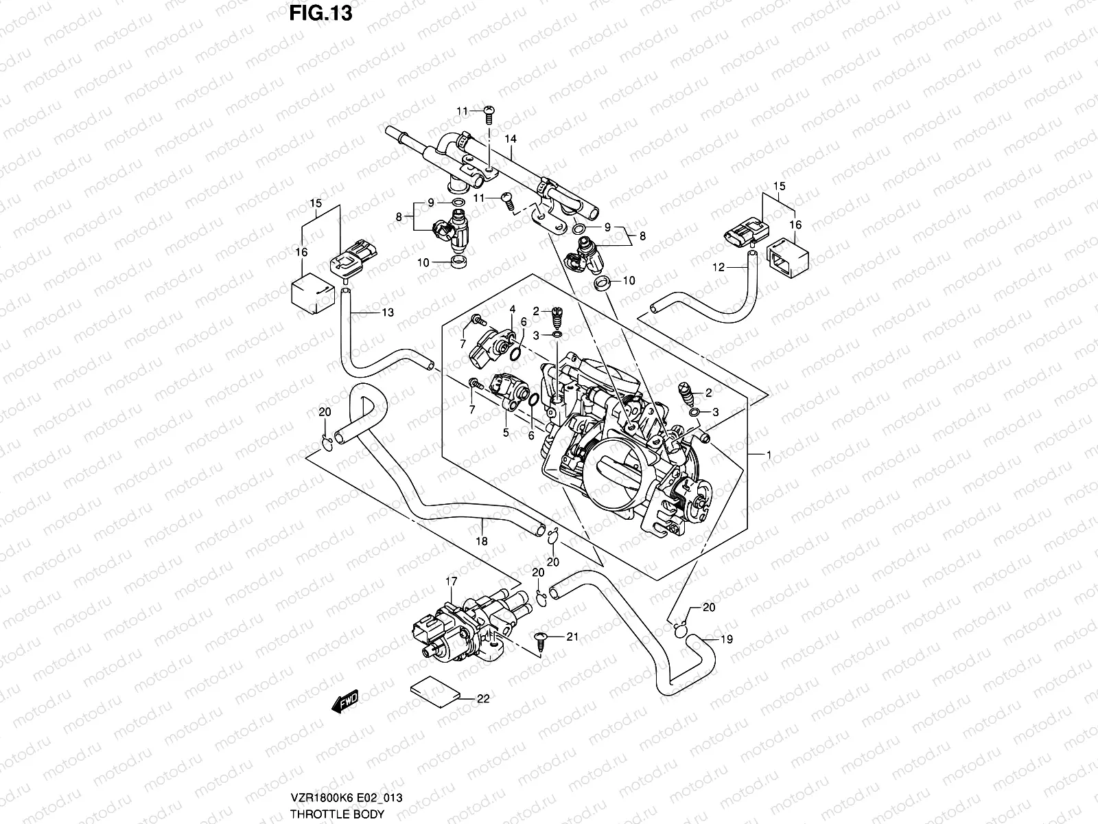 13 - THROTTLE BODY