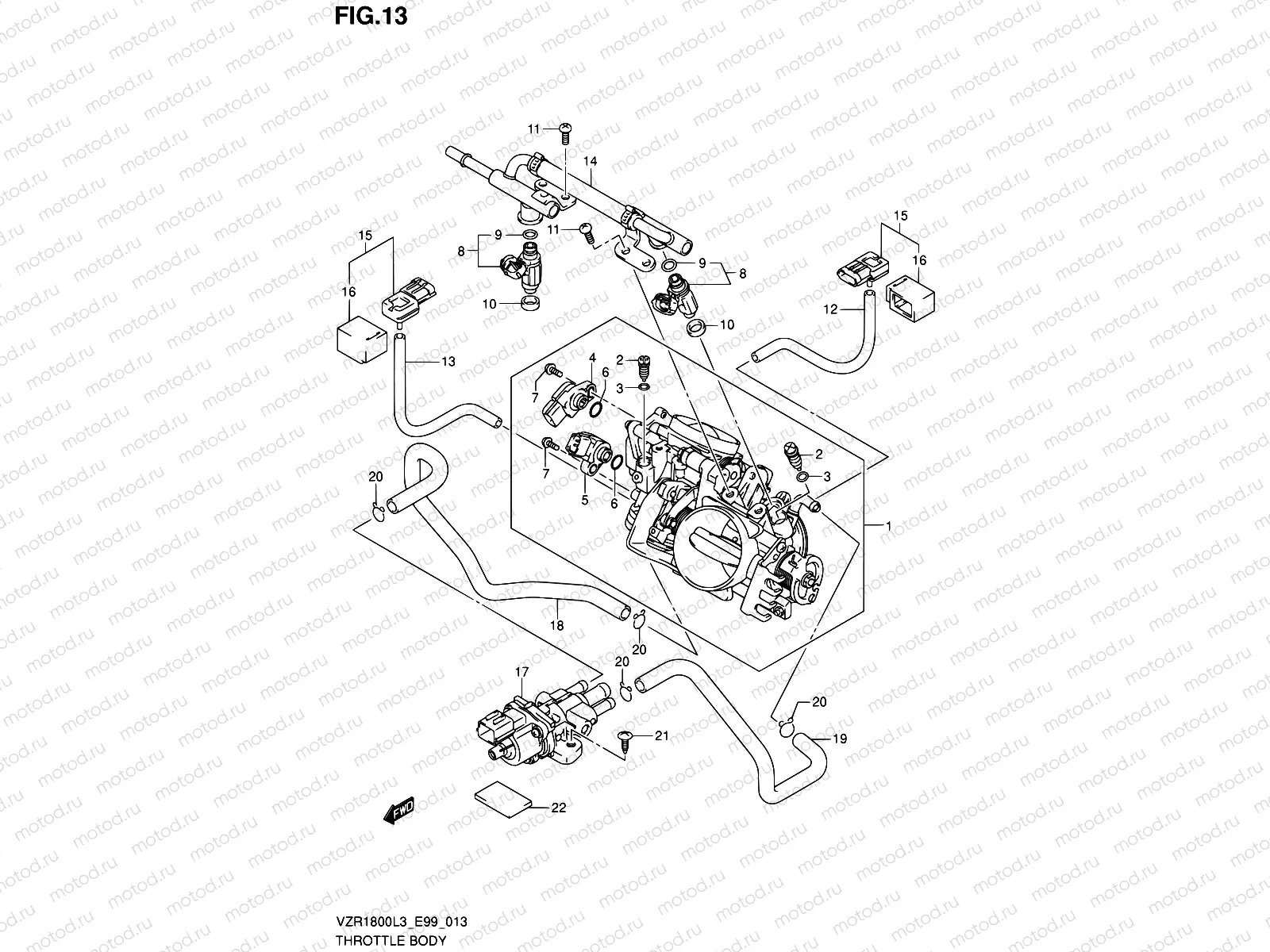 13 - THROTTLE BODY