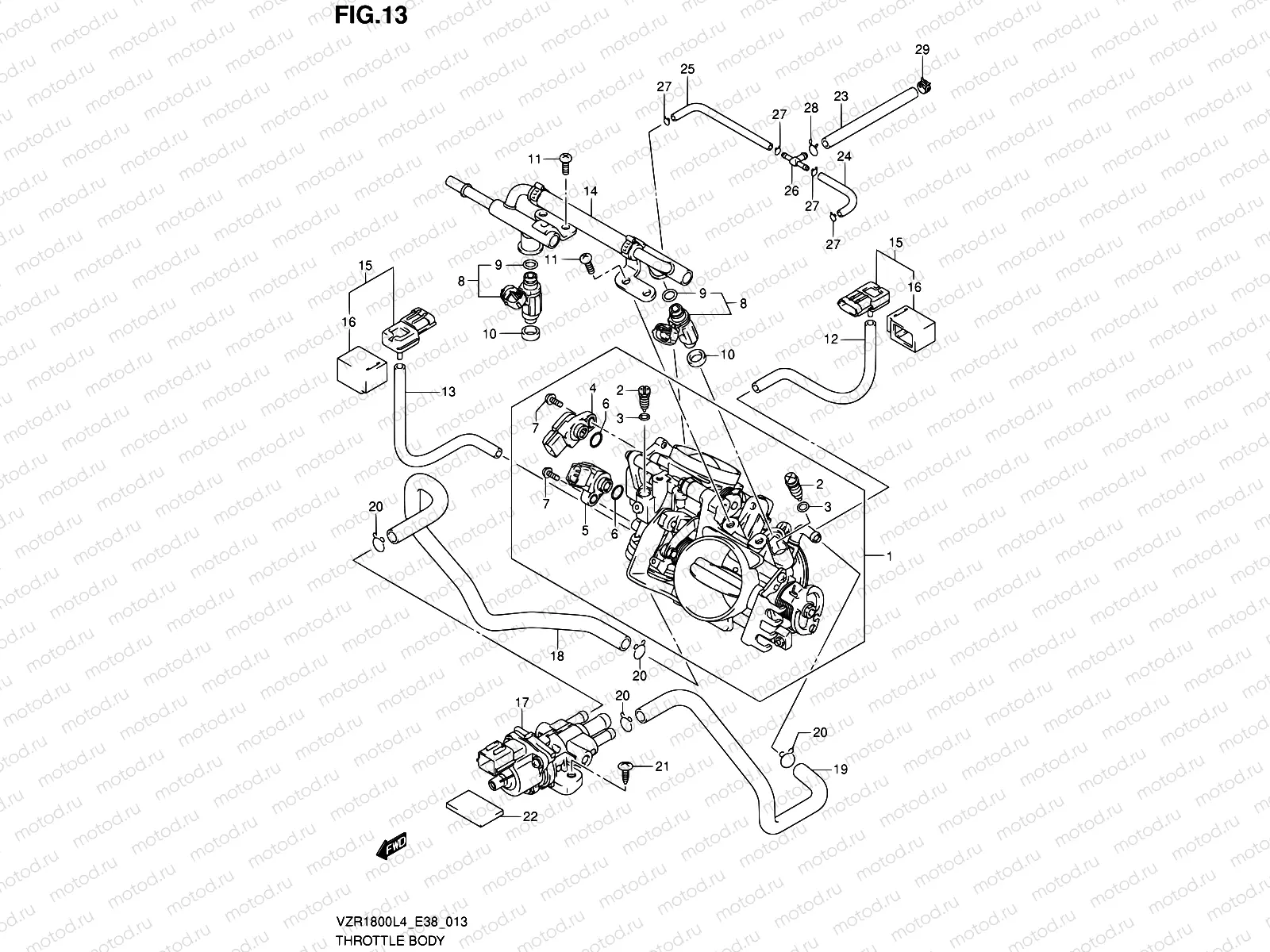 13 - THROTTLE BODY