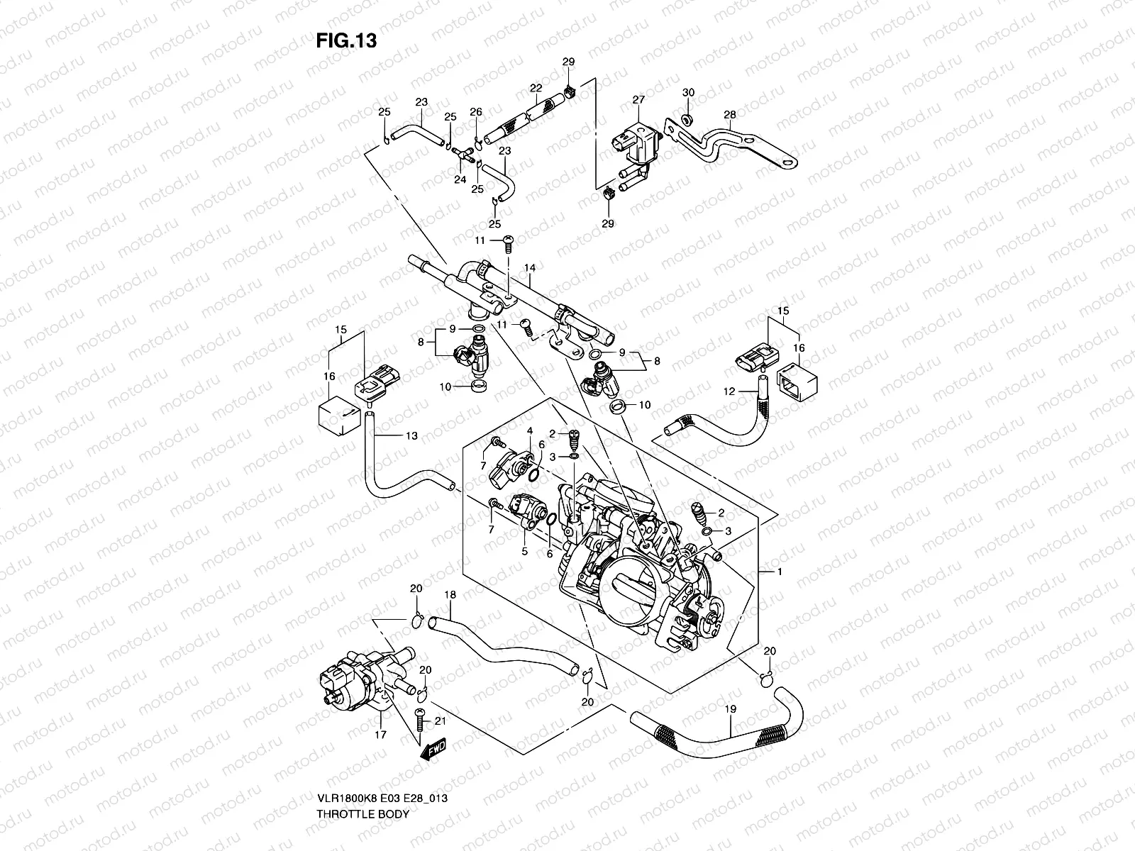 13 - THROTTLE BODY