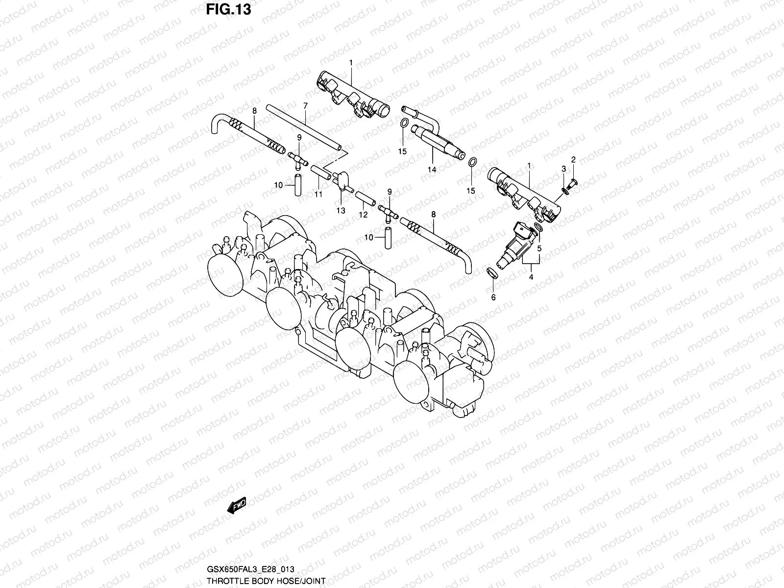 13 - THROTTLE BODY HOSE/JOINT