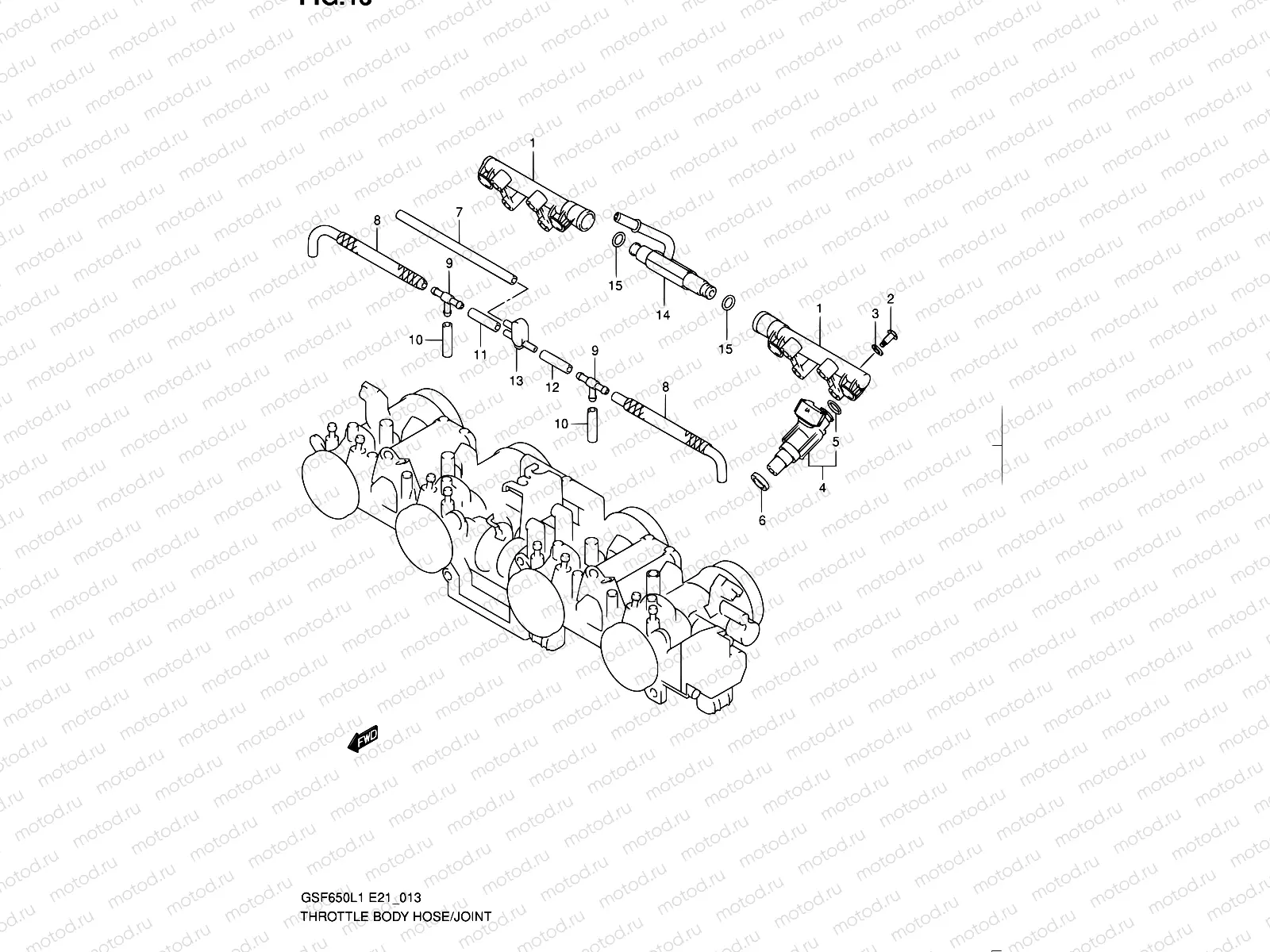 13 - THROTTLE BODY HOSE/JOINT