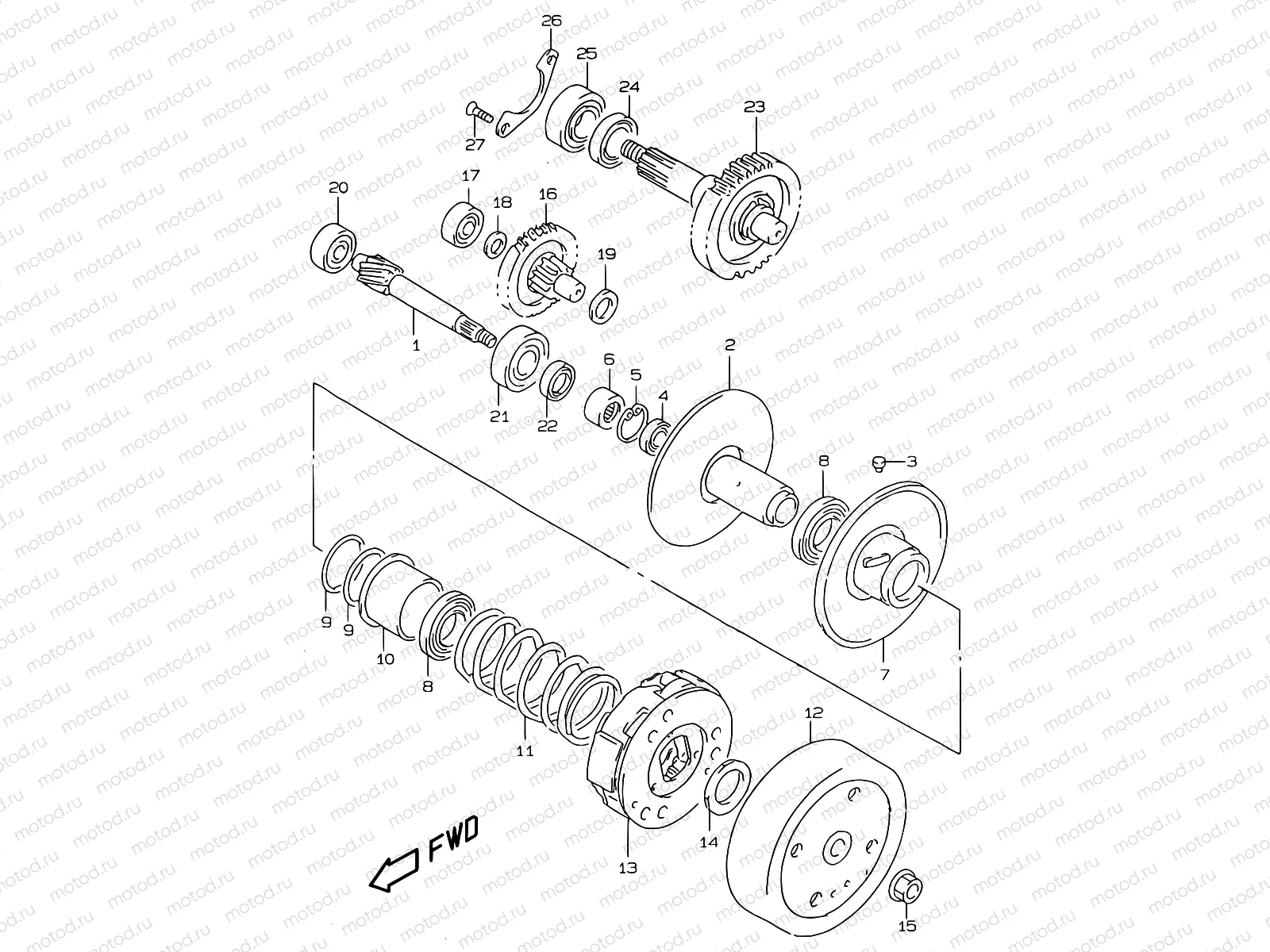 13 - TRANSMISSION (2) (MODEL V/W)