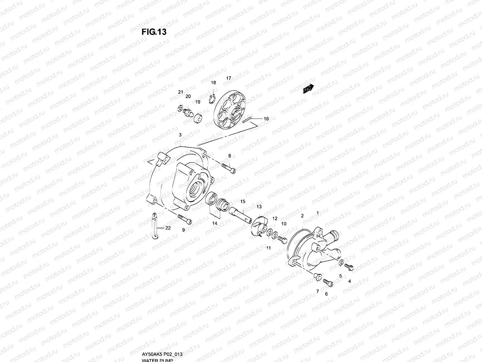 13 - WATER PUMP