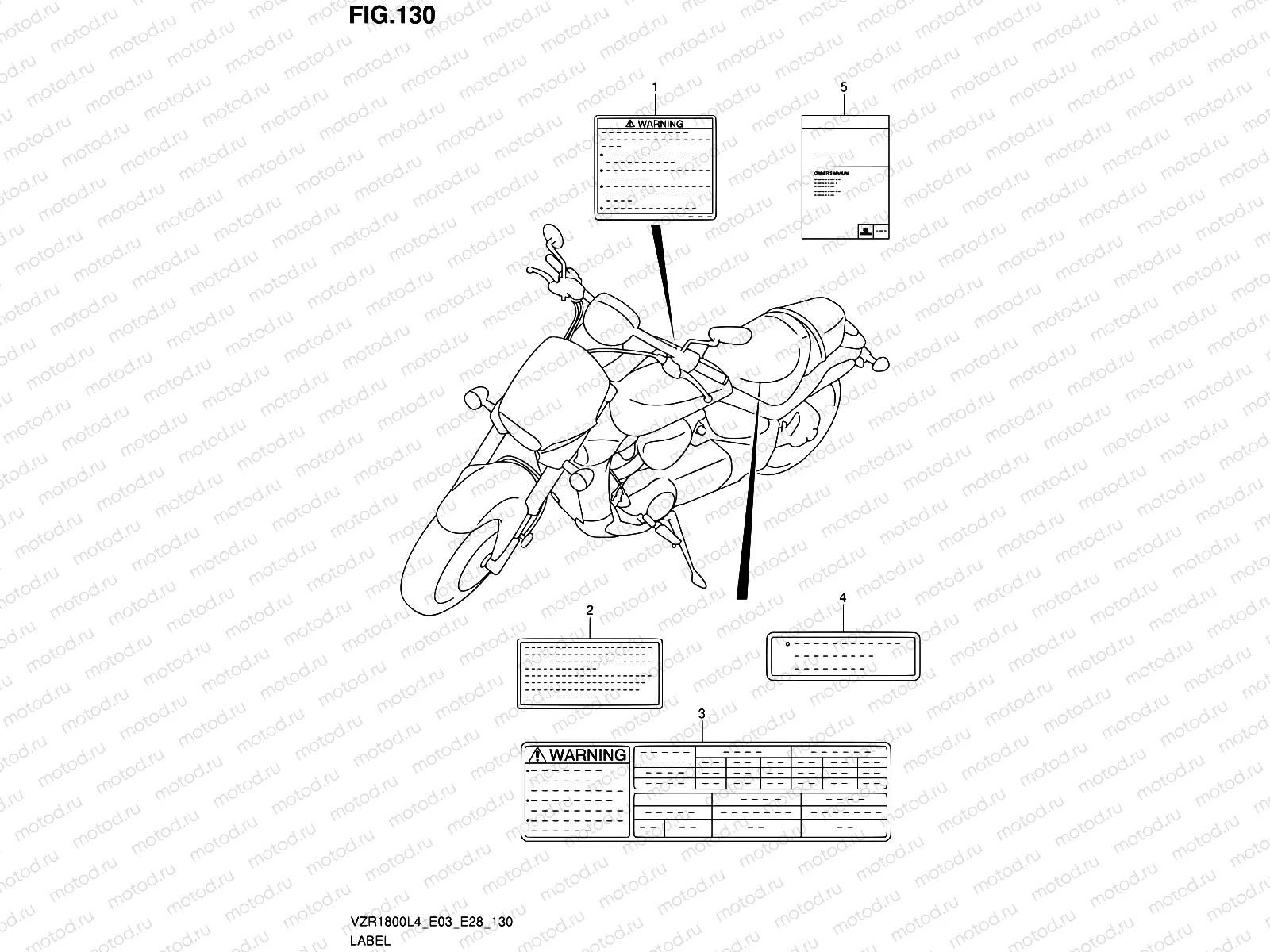 130 - LABEL (VZR1800ZL4 E03)