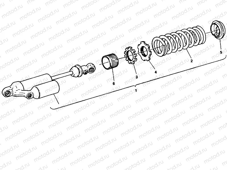 130 - REAR SHOCK ABSORBER » SWING ARM