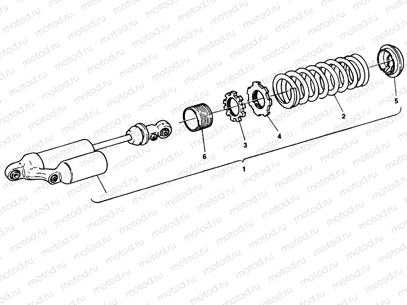 130 - REAR SHOCK ABSORBER » SWING ARM