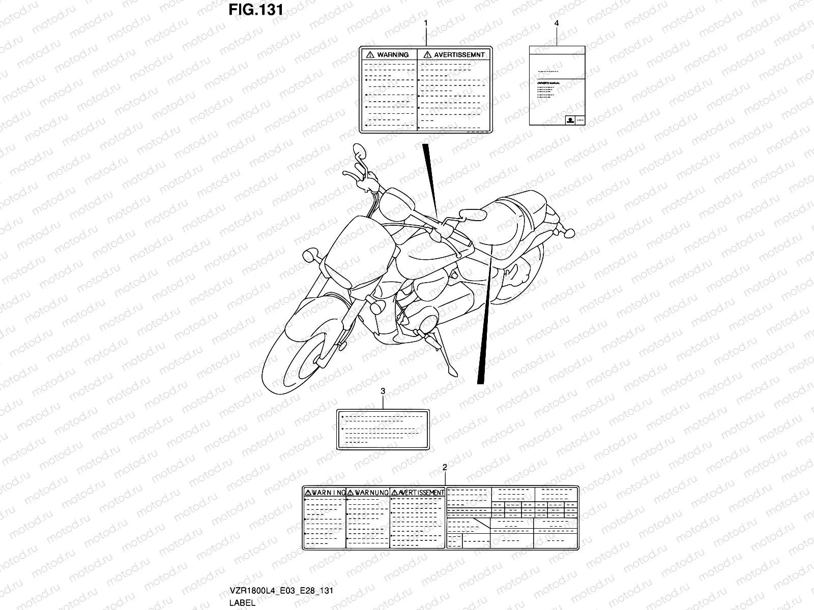 131 - LABEL (VZR1800ZL4 E28)