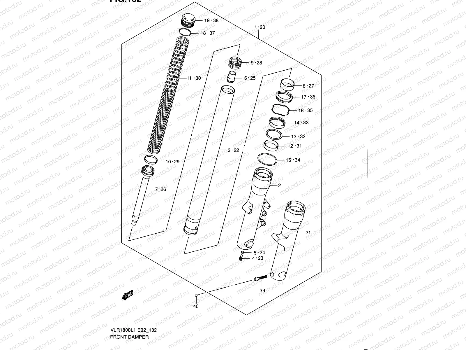 132 - FRONT DAMPER
