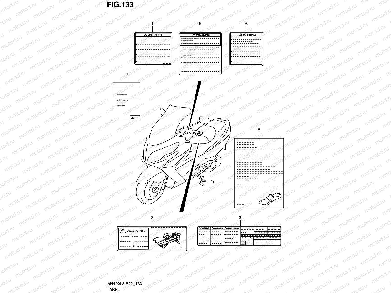 133 - LABEL (AN400AL2 E24)