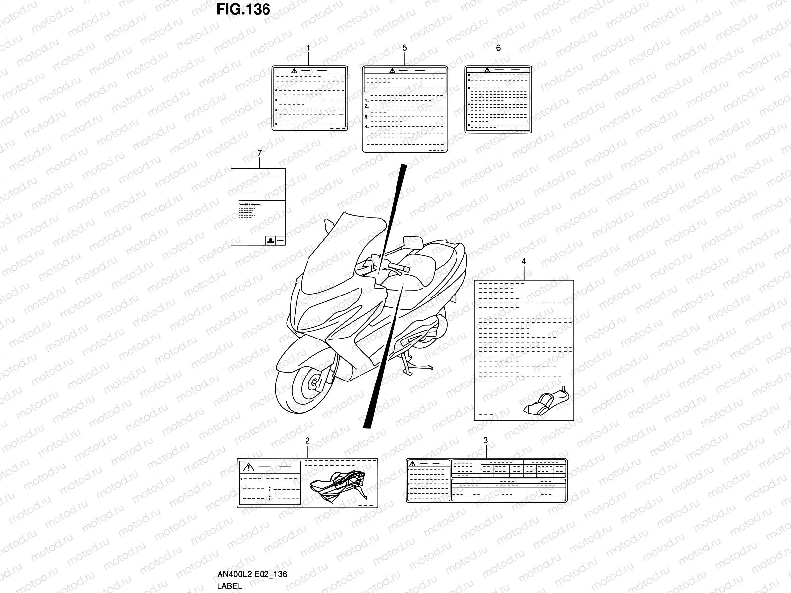 136 - LABEL (AN400ZAL2 E51)