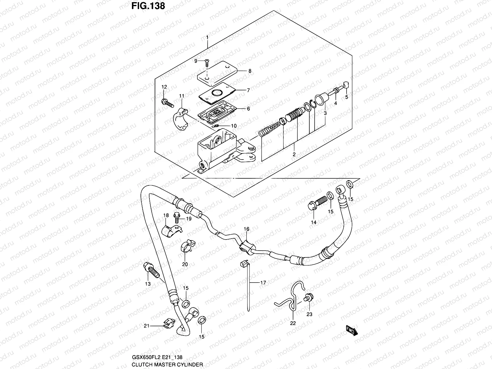 138 - CLUTCH MASTER CYLINDER