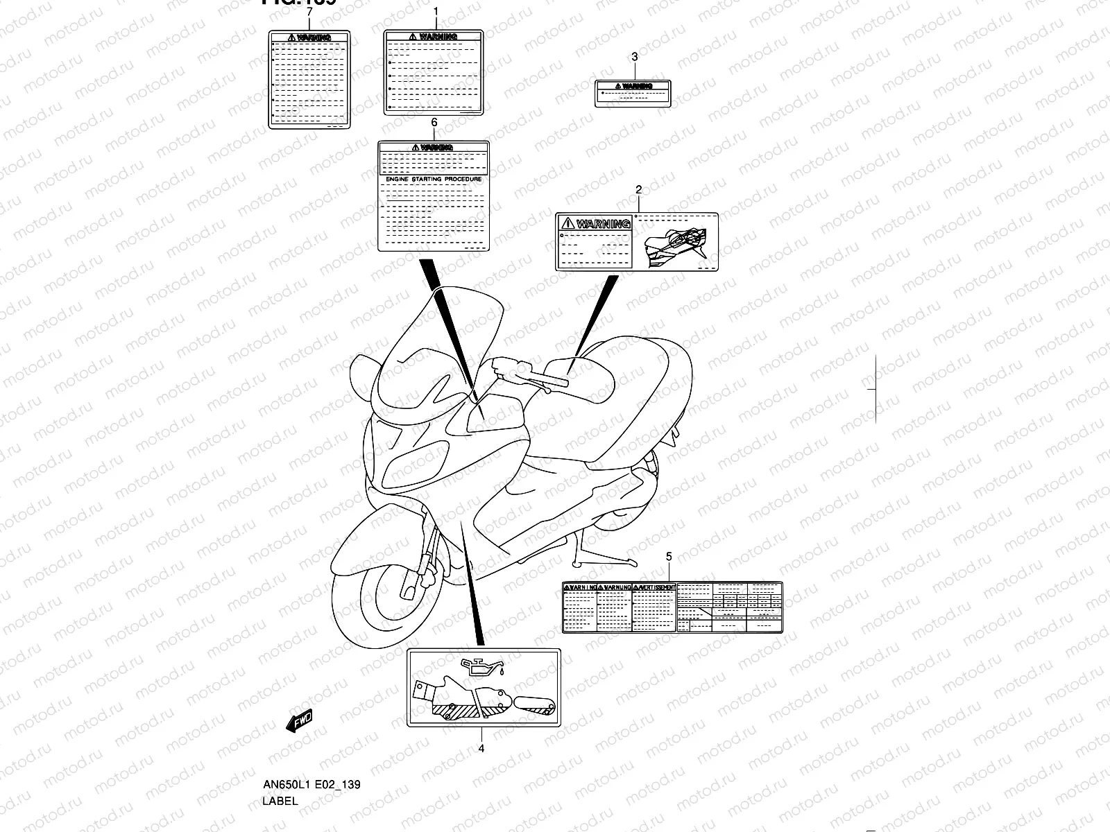 139 - LABEL (AN650L1 E19)