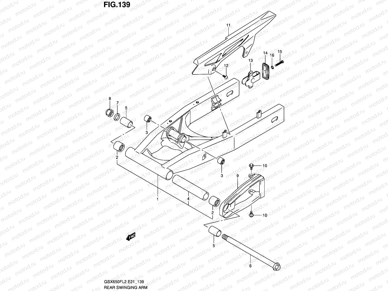 139 - REAR SWINGING ARM
