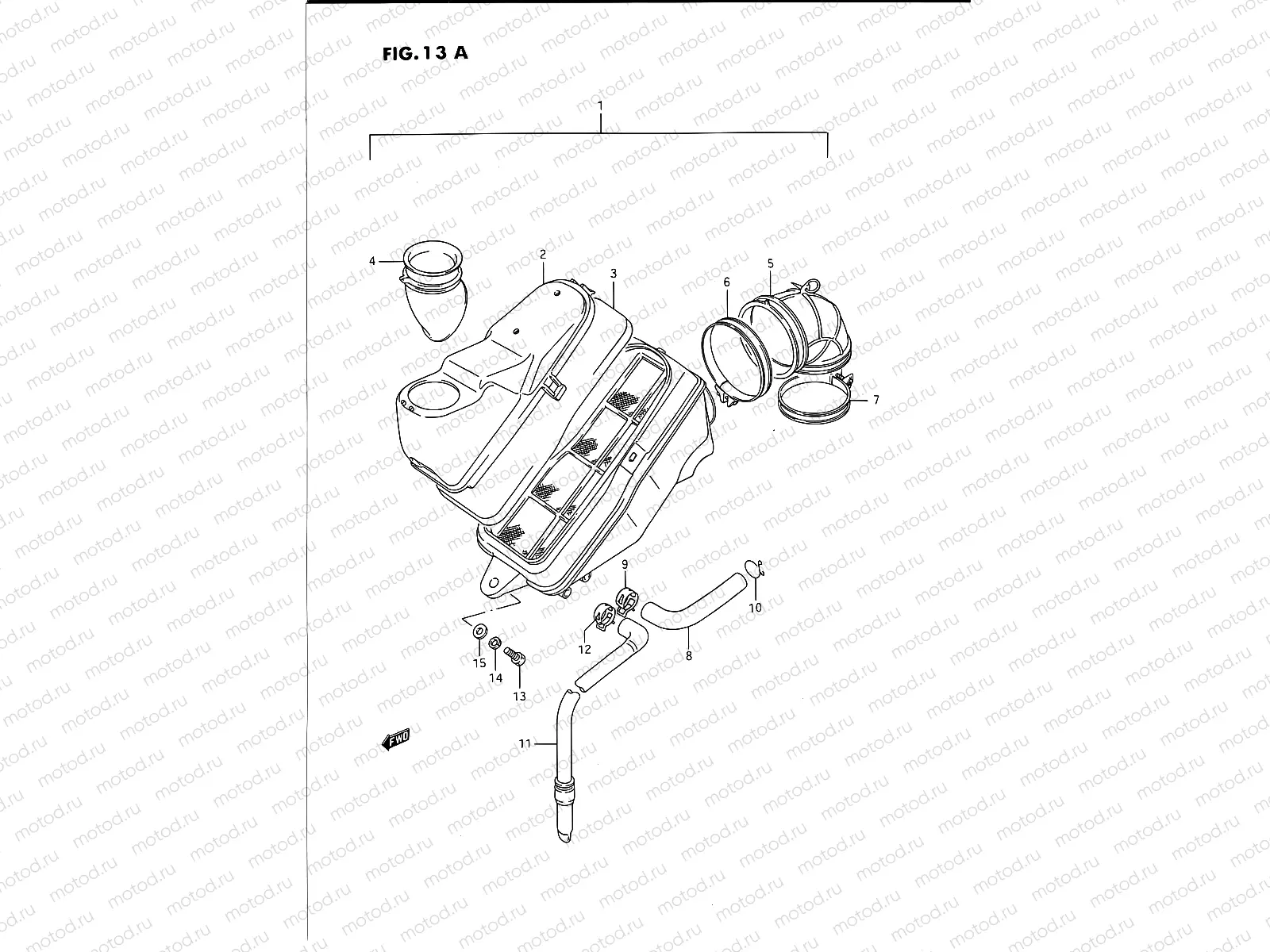 13A - AIR CLEANER (FRONT)(MODEL S)