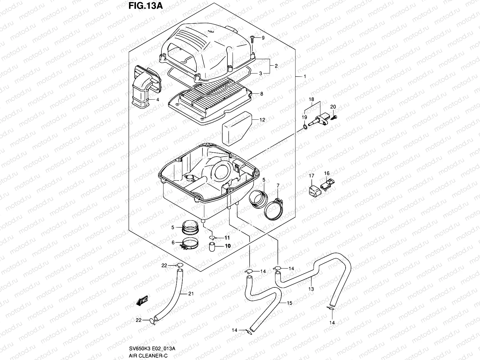 13A - AIR CLEANER (MODEL K7)