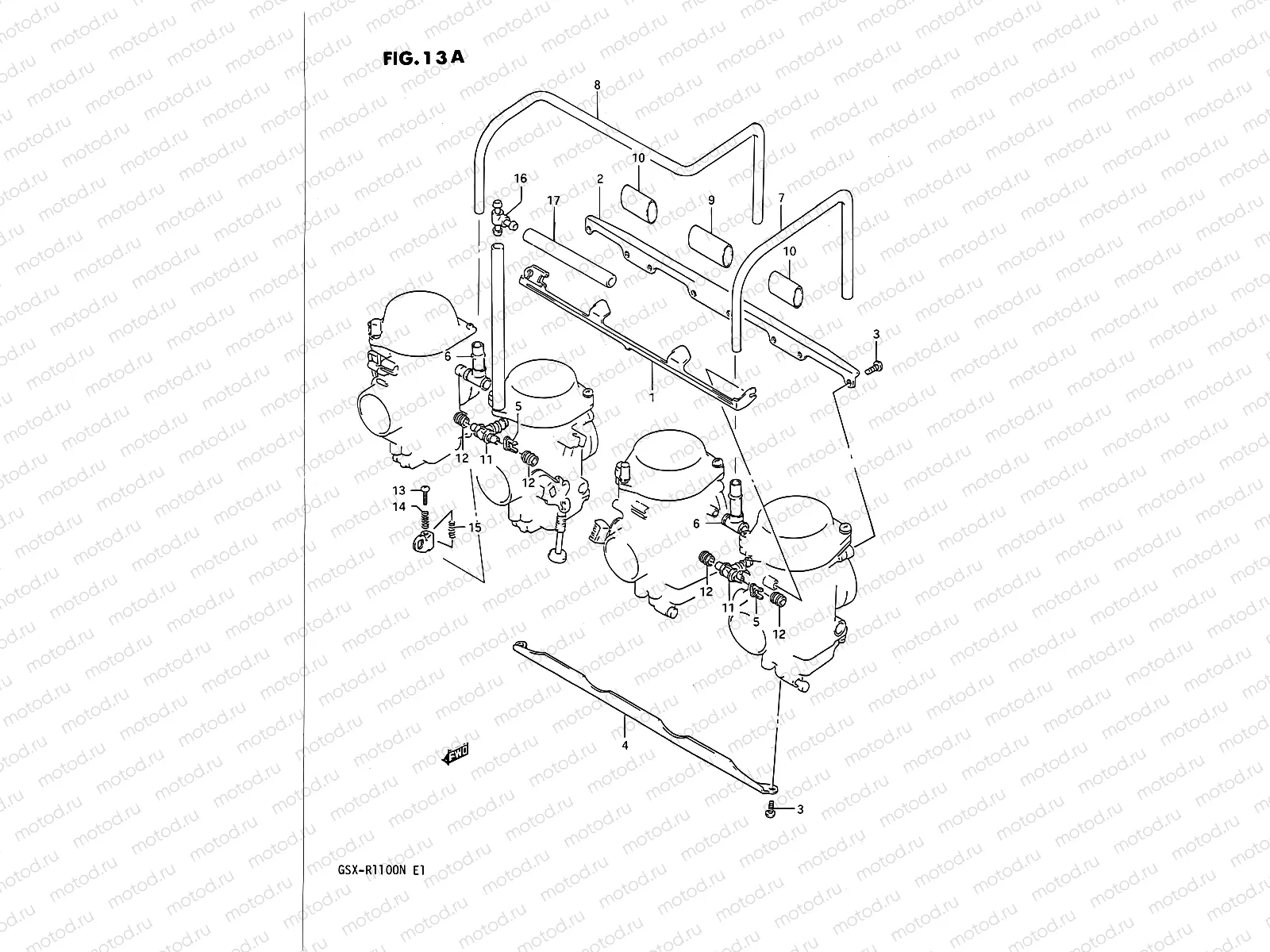 13A - CARBURETOR FITTINGS (E18,E39)