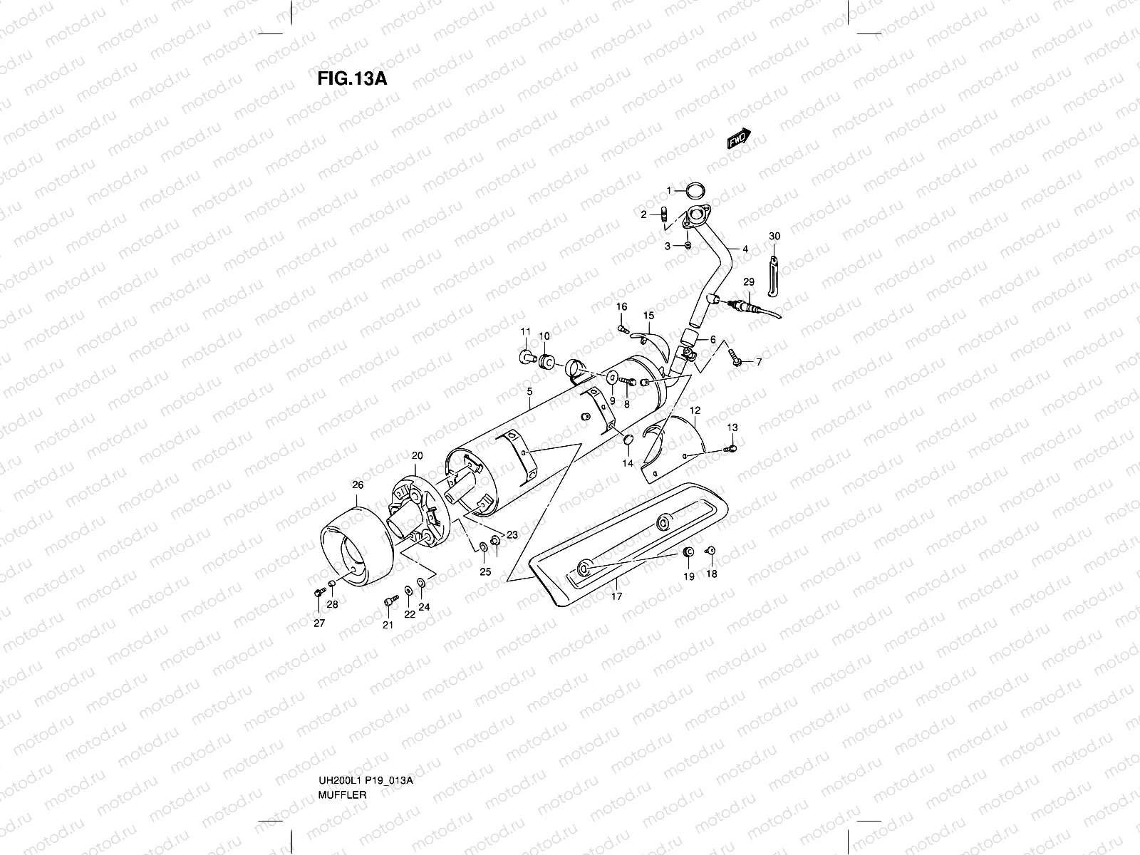 13A - MUFFLER (MODEL EXECUTIVE)