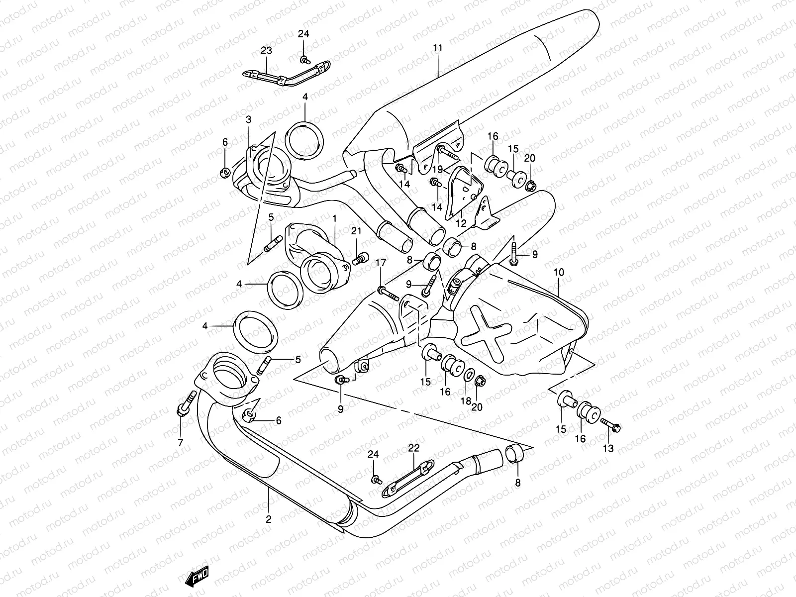 13A - MUFFLER (MODEL K1/K2/K3/K4)