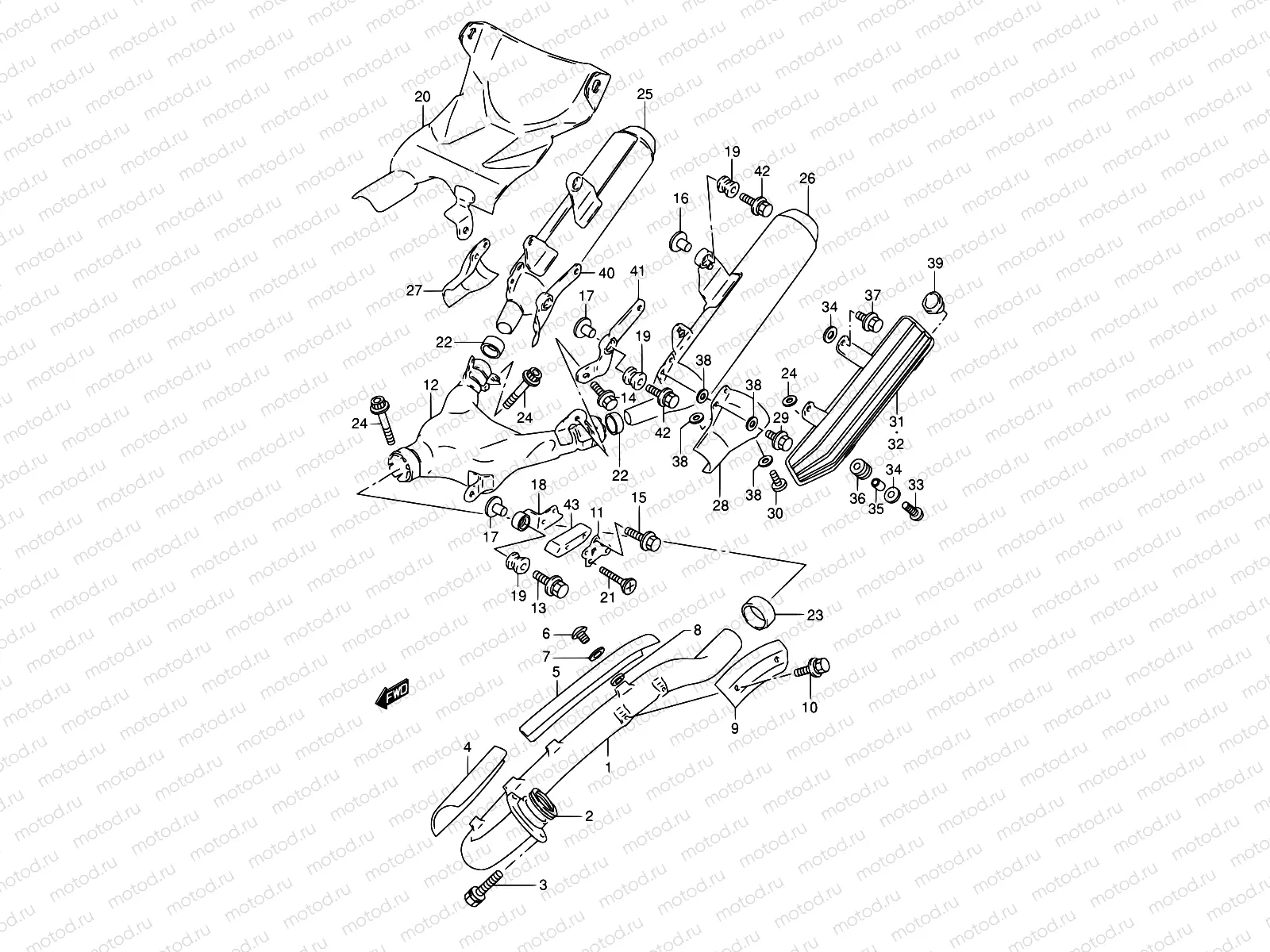 13A - MUFFLER (MODEL N/P/R/S/T)