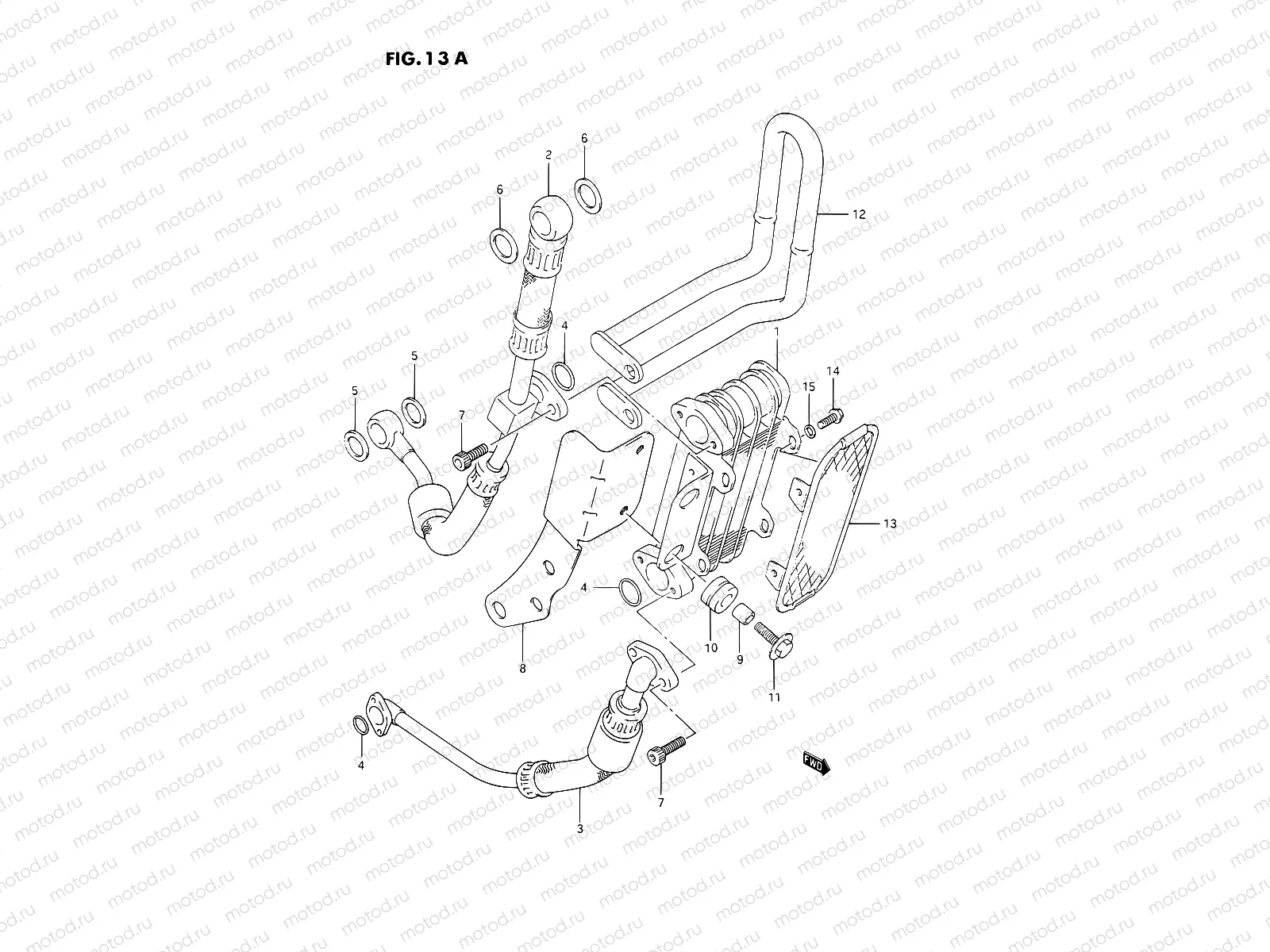 13A - OIL COOLER (OPTIONAL,EXCEPT E18)