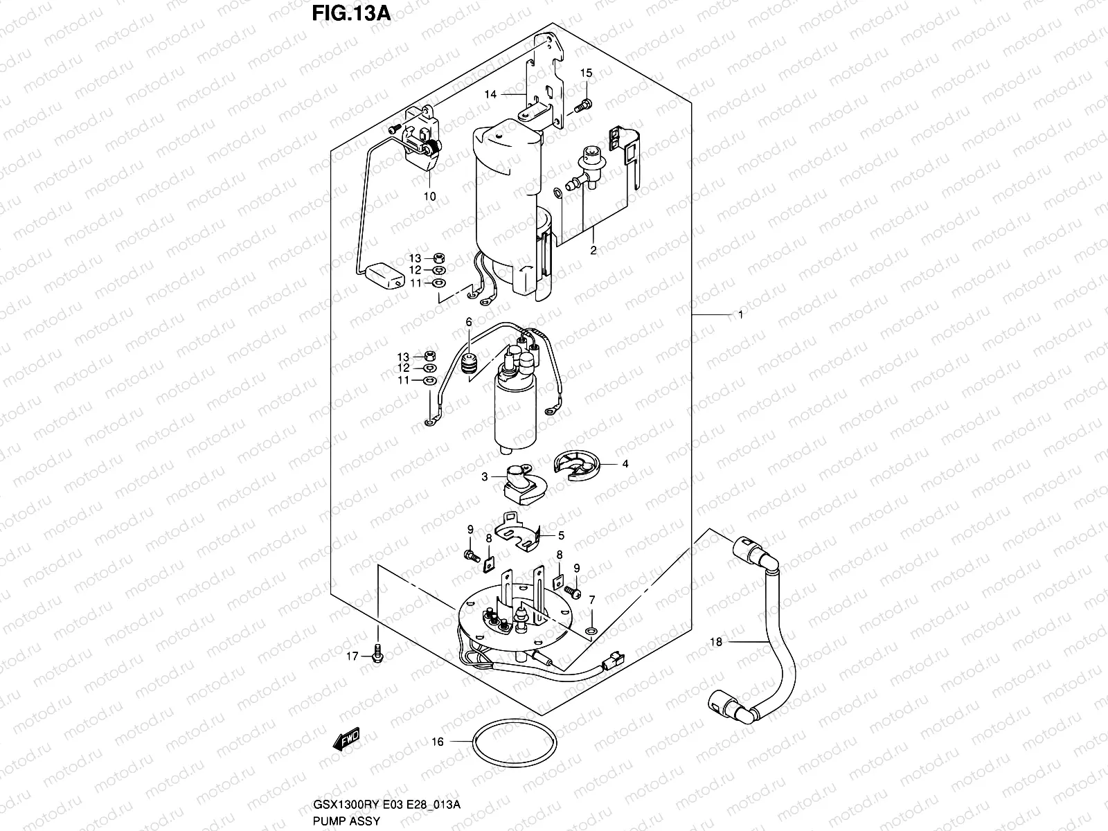 13A - PUMP ASSY (MODEL K1/K2/K3)