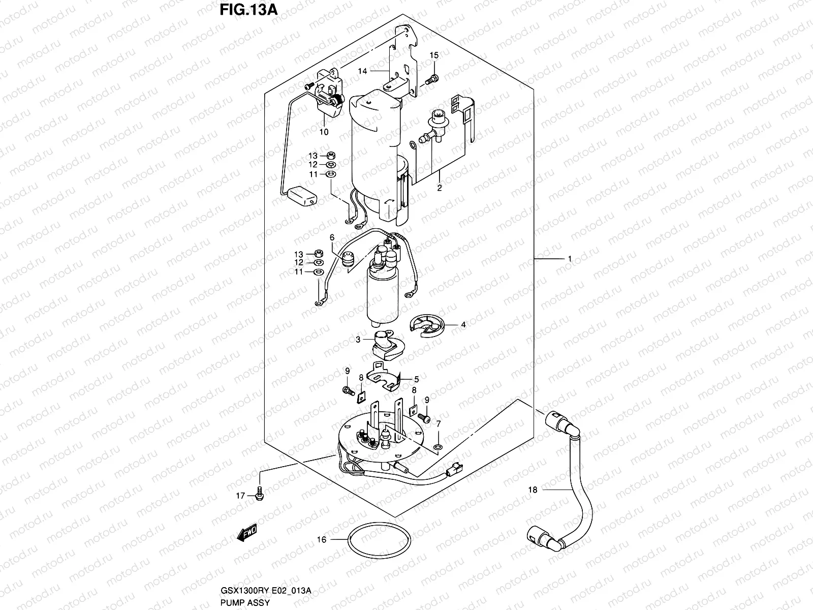 13A - PUMP ASSY (MODEL K1/K2/K3)