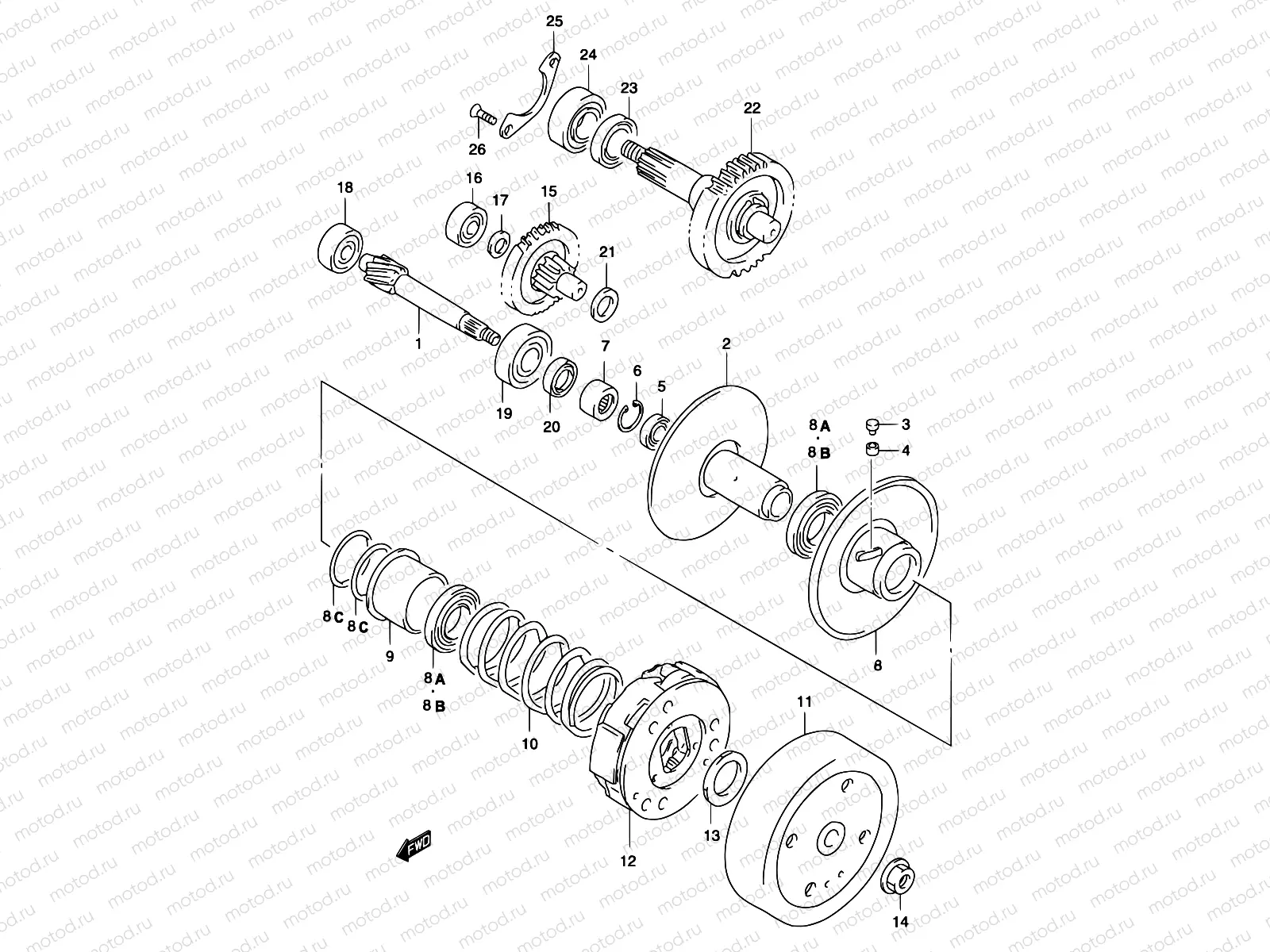 13B - TRANSMISSION (2) (MODEL AY50 K1/K2)