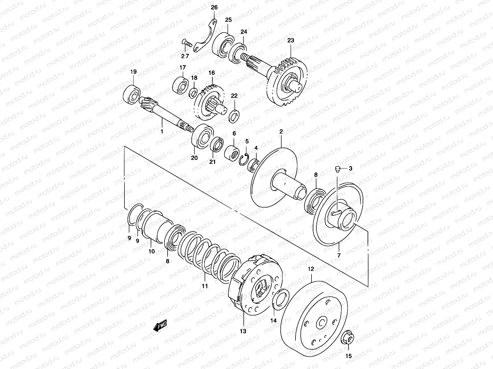 13C - TRANSMISSION (2) (MODEL AY50 K3/K4)