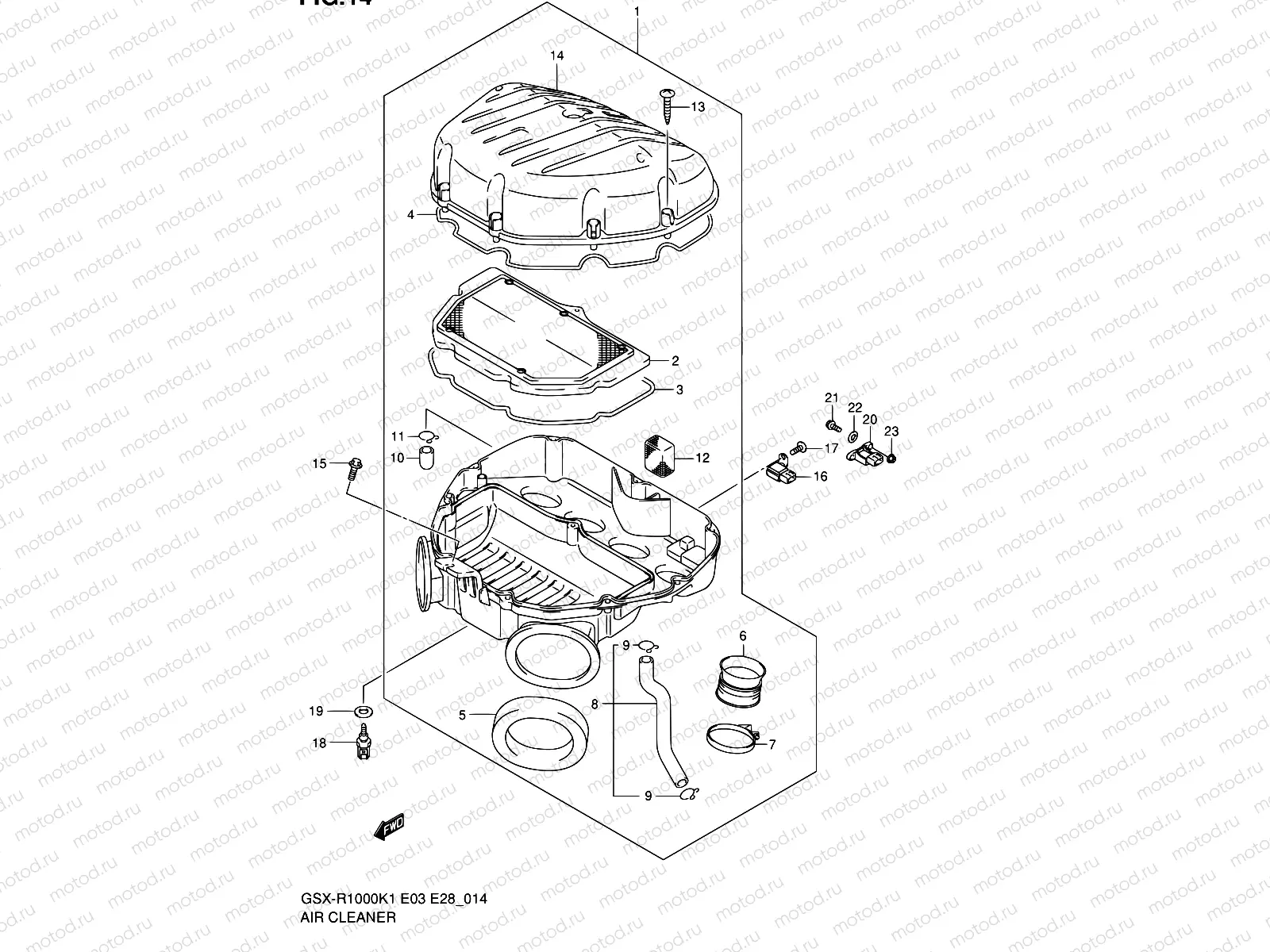 14 - AIR CLEANER