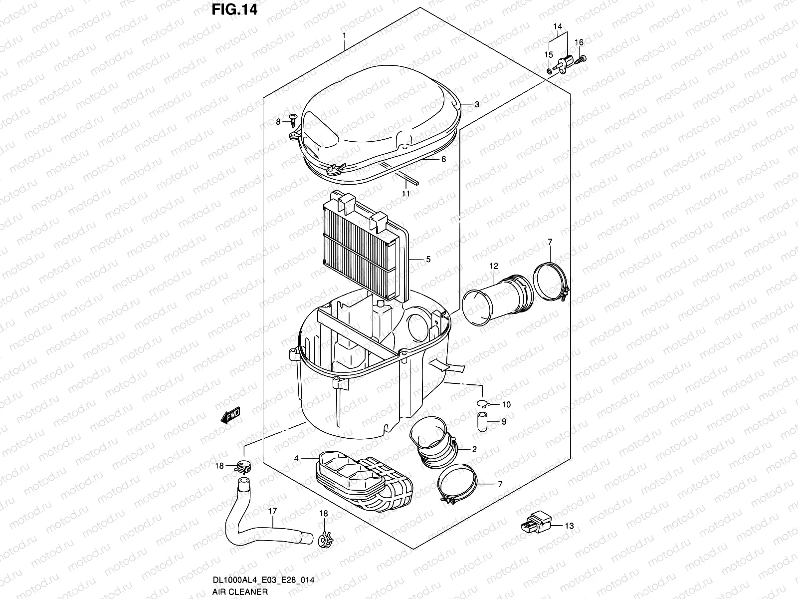 14 - AIR CLEANER