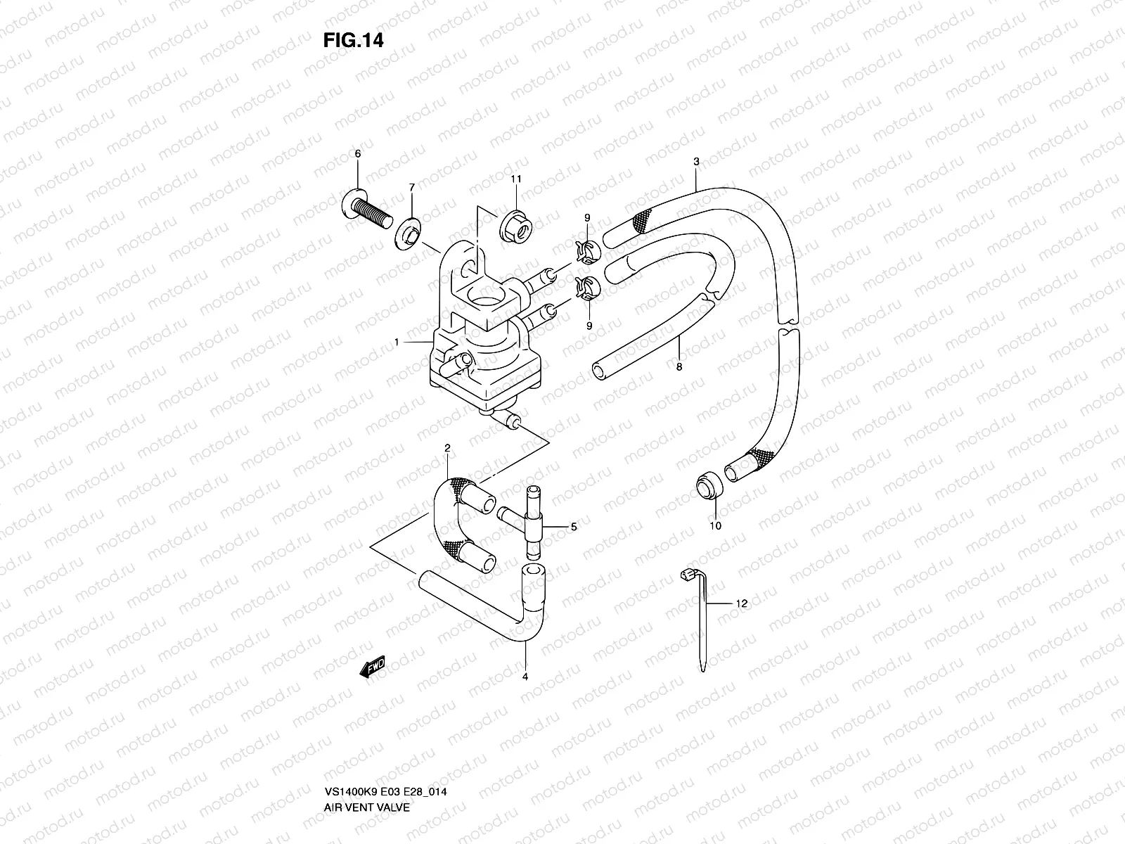 14 - AIR VENT VALVE (E33)