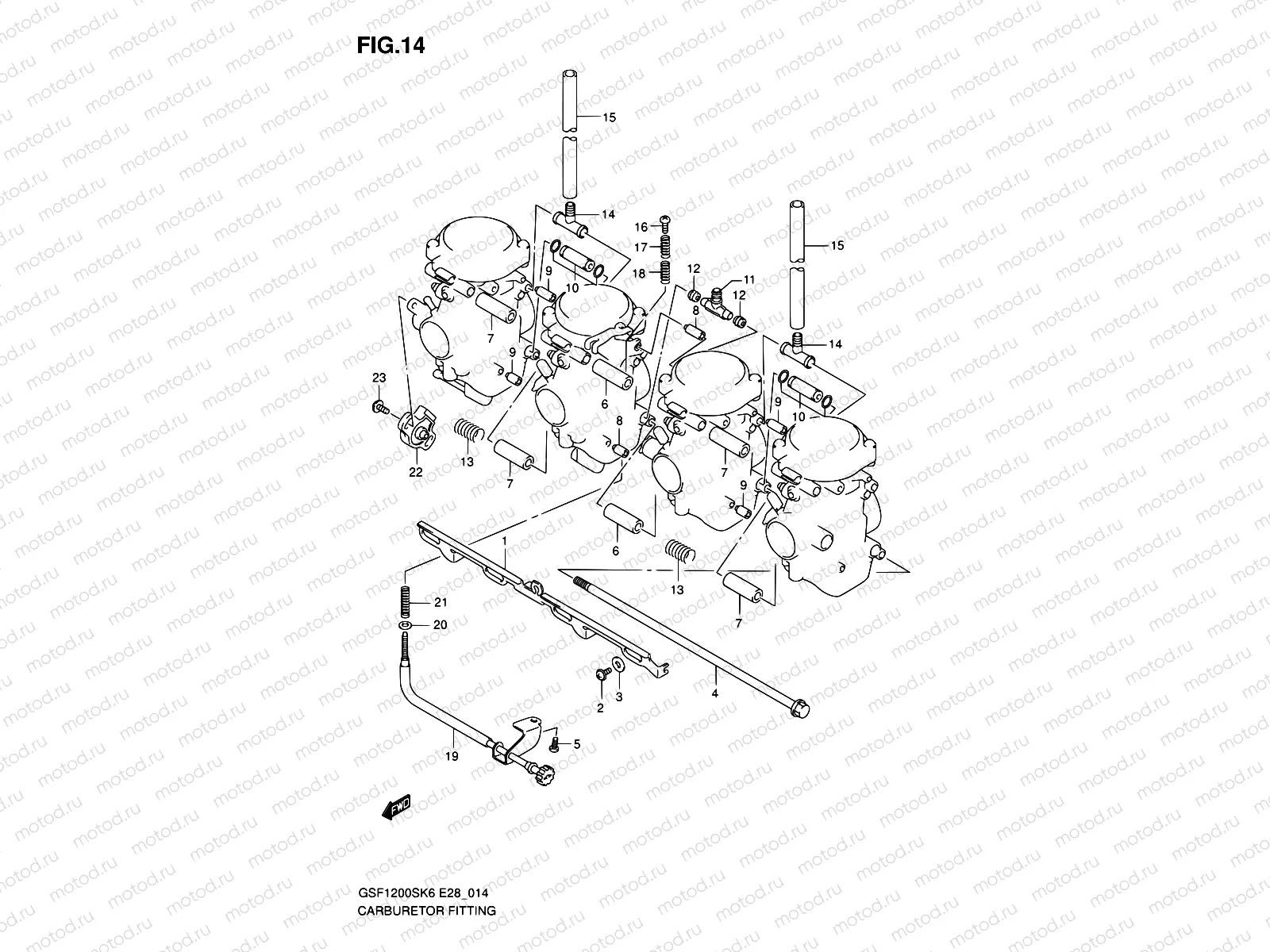 14 - CARBURETOR FITTING