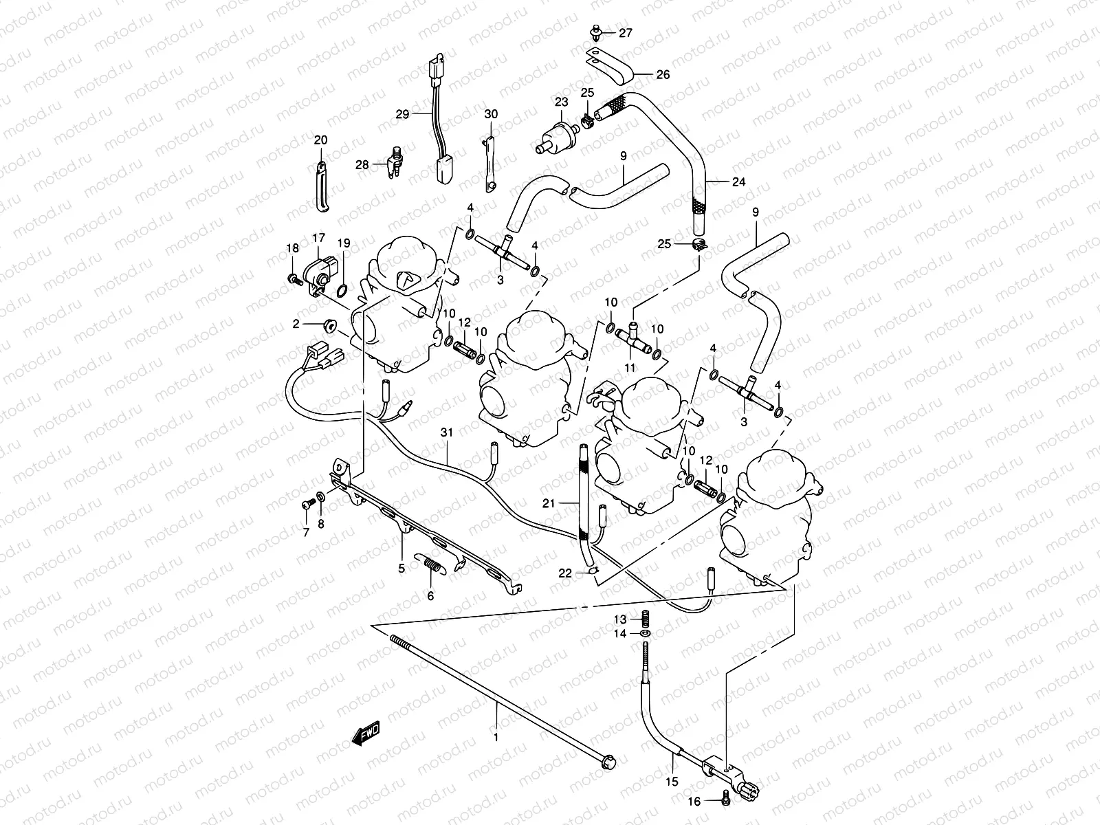 14 - CARBURETOR FITTINGS