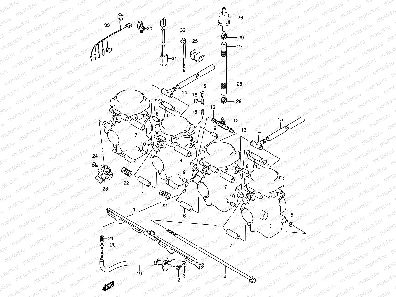 14 - CARBURETOR FITTINGS